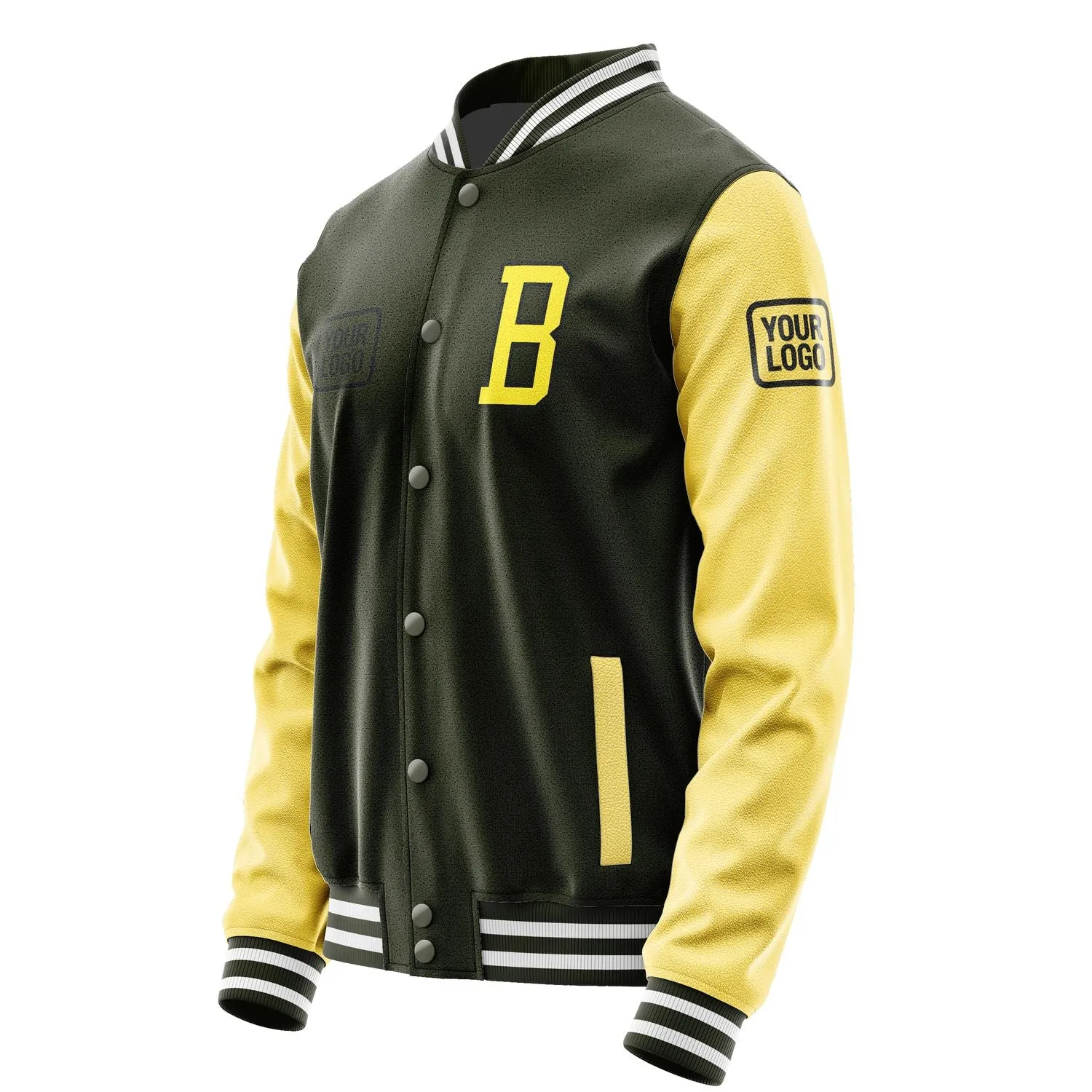 Custom Olive Light Yellow Jacket
