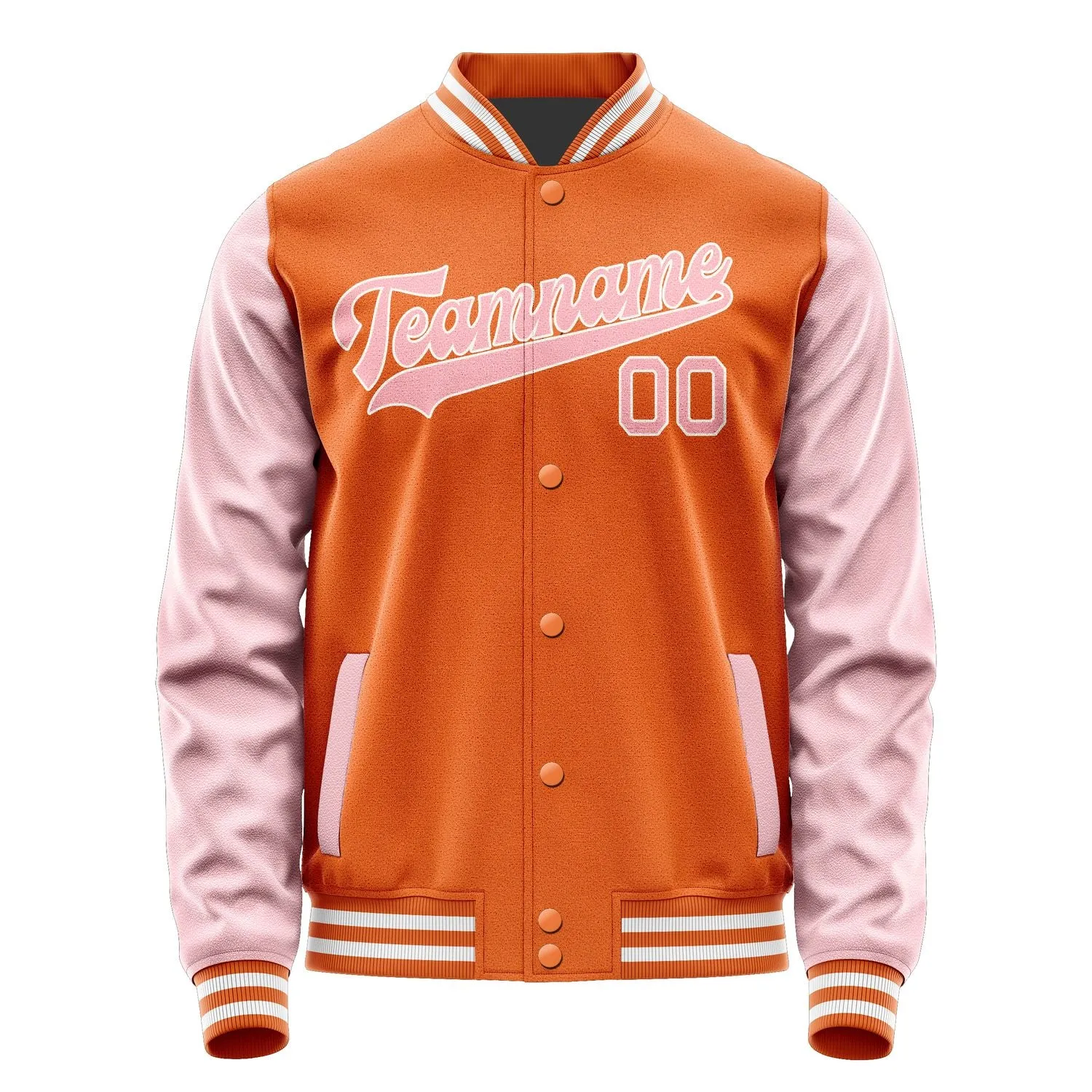 Custom Orange Light Pink Jacket