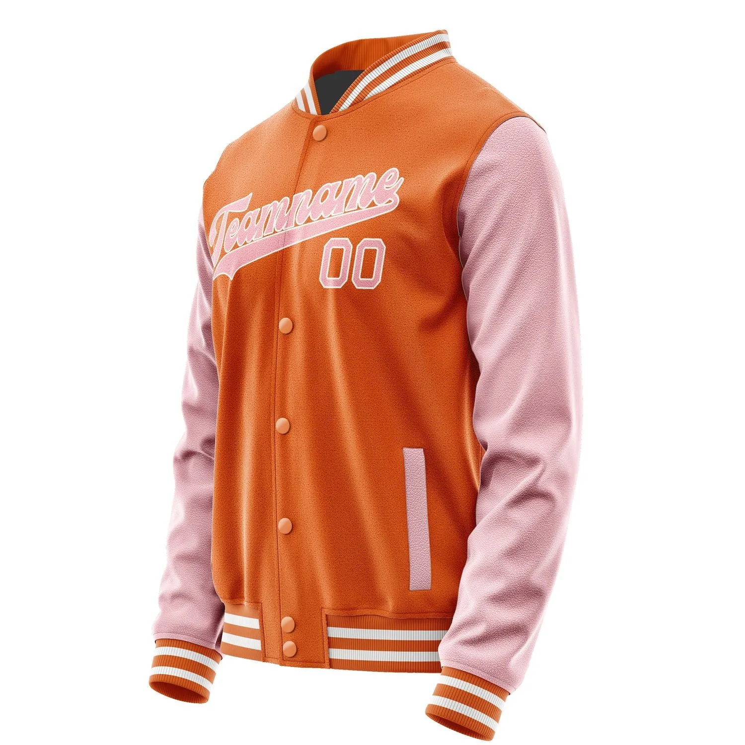 Custom Orange Light Pink Jacket