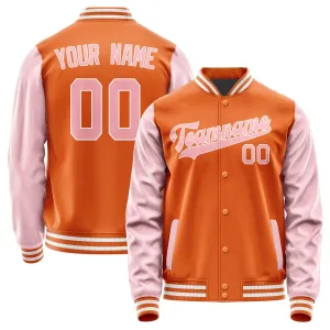Custom Orange Light Pink Jacket