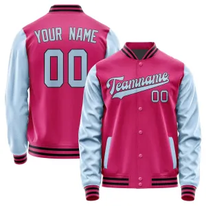 Custom Pink Light Blue Jacket