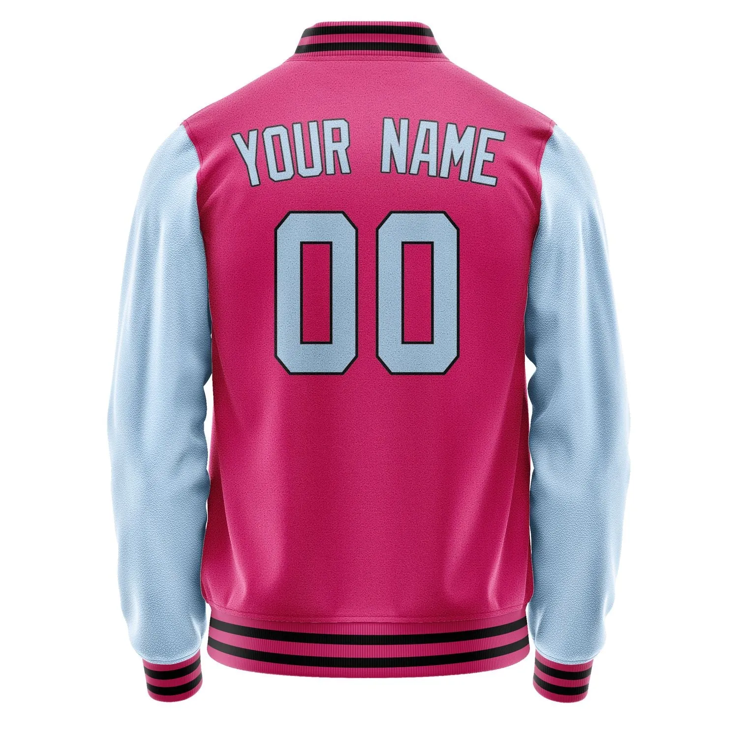 Custom Pink Light Blue Jacket