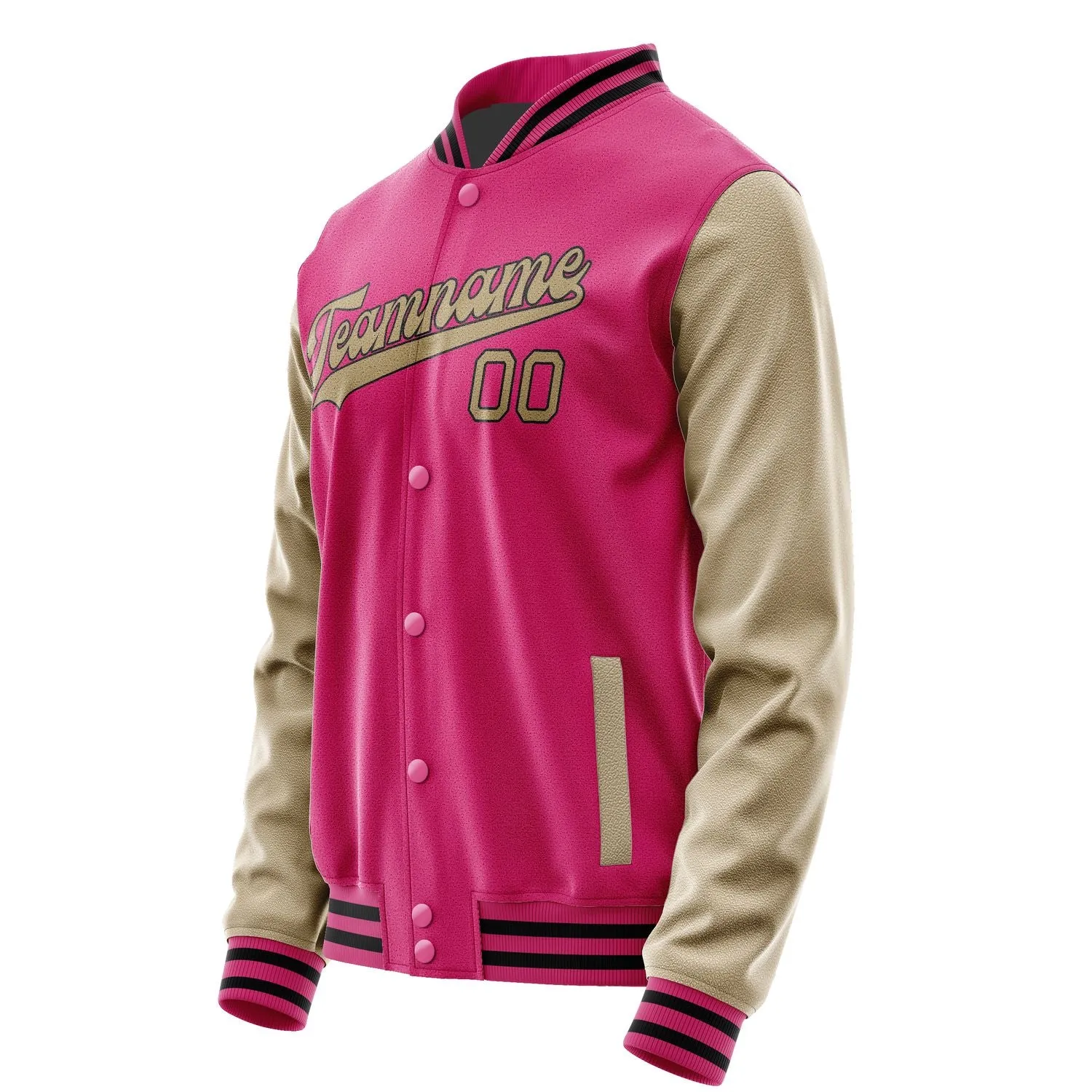 Custom Pink Light Khaki Jacket
