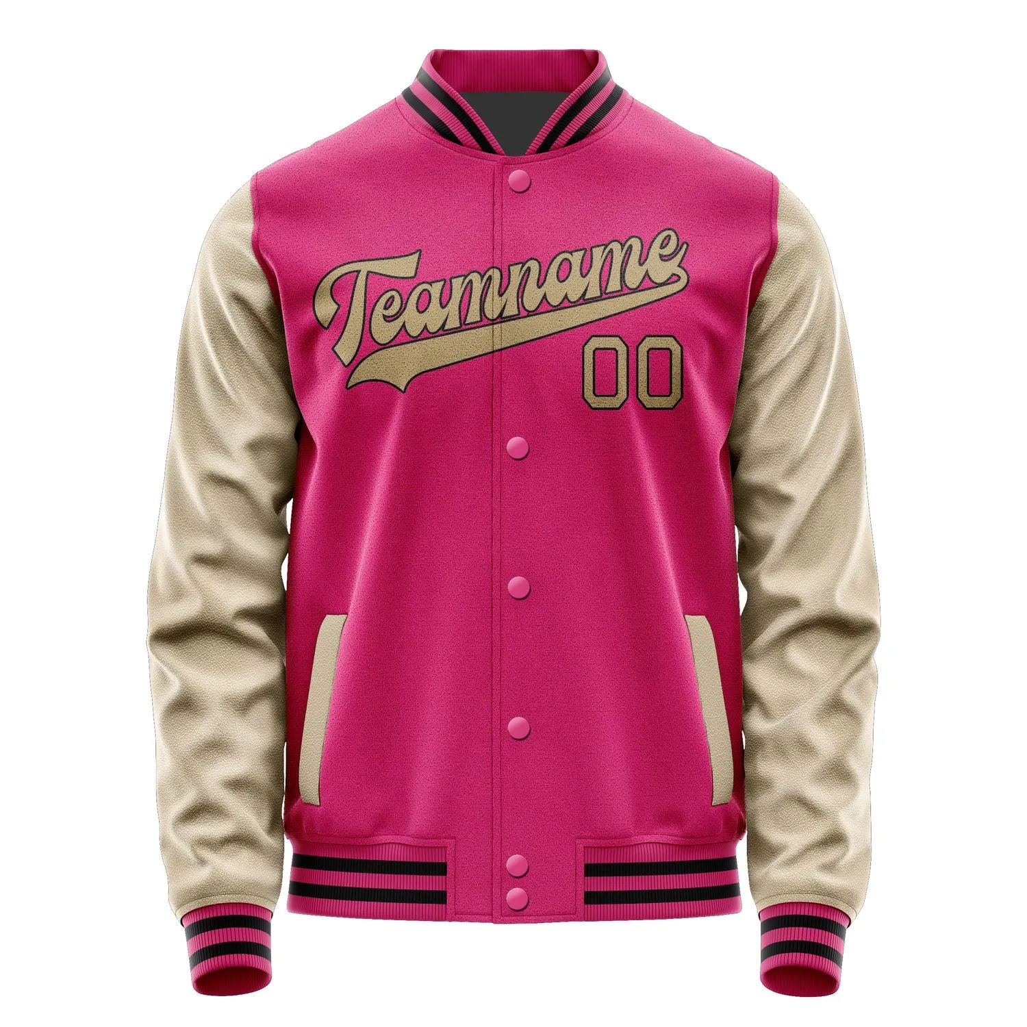 Custom Pink Light Khaki Jacket