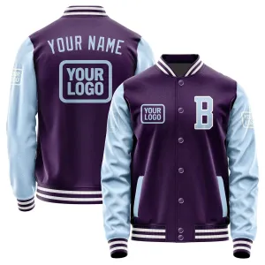 Custom Purple Light Blue Jacket