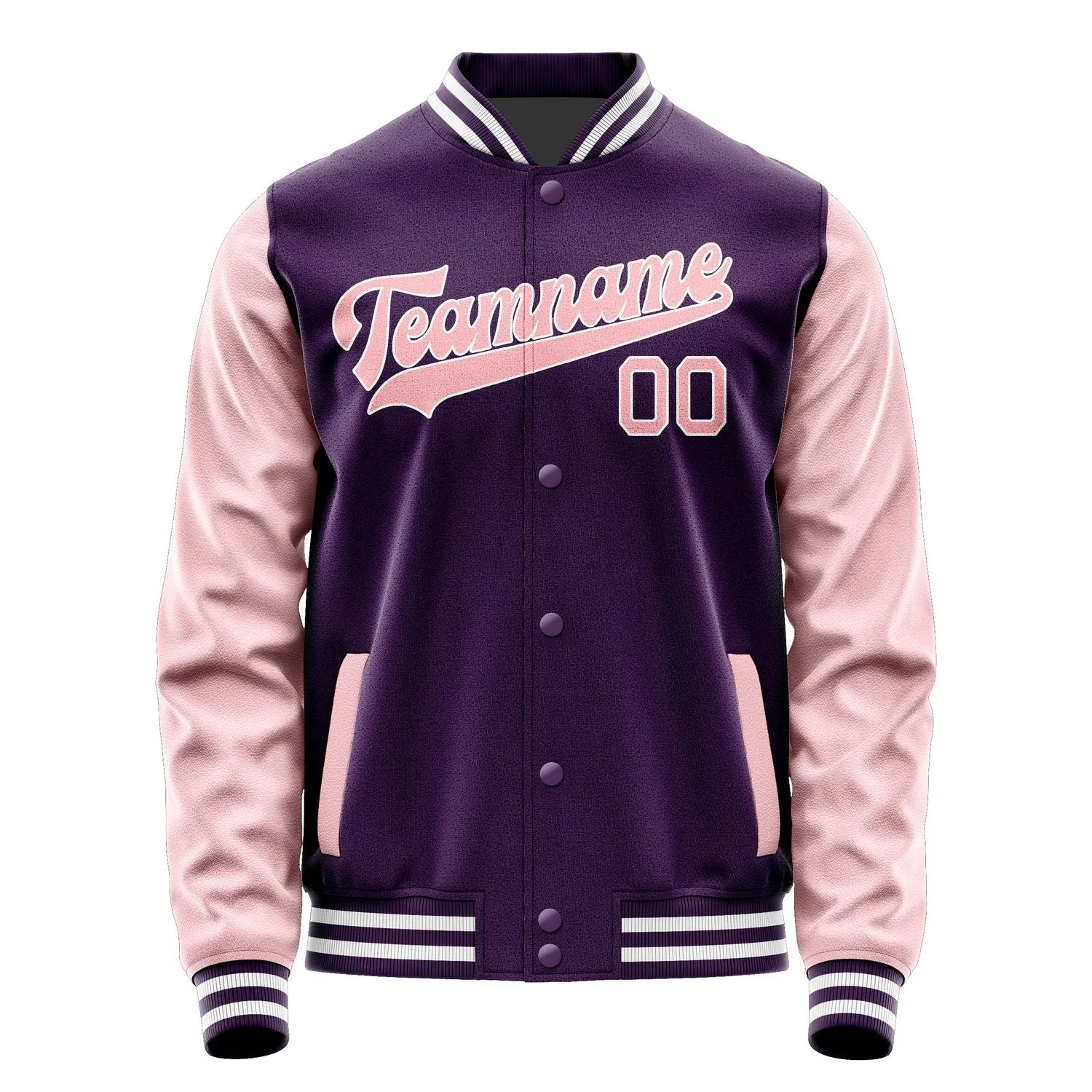Custom Purple Light Pink Jacket