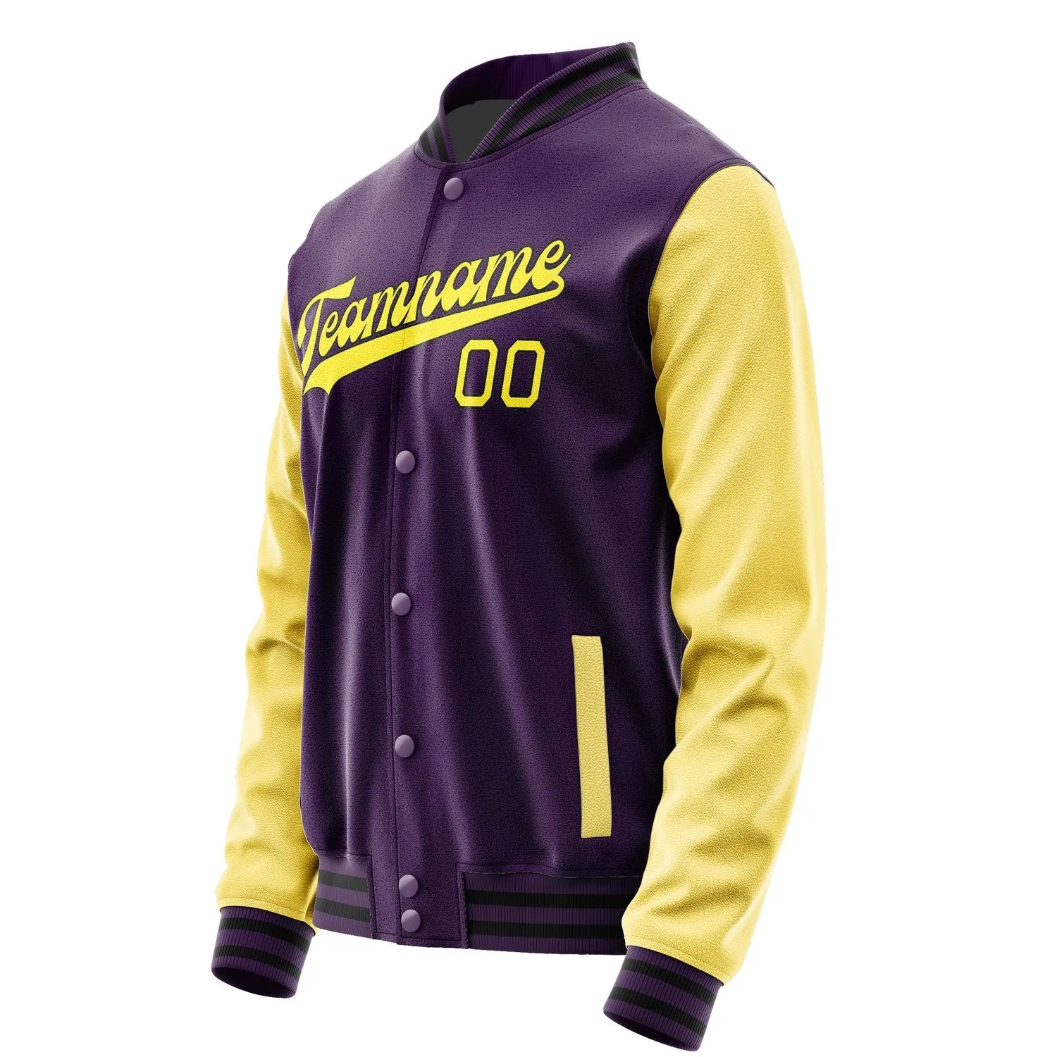 Custom Purple Light Yellow Jacket