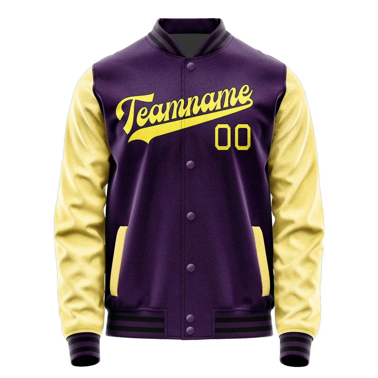 Custom Purple Light Yellow Jacket