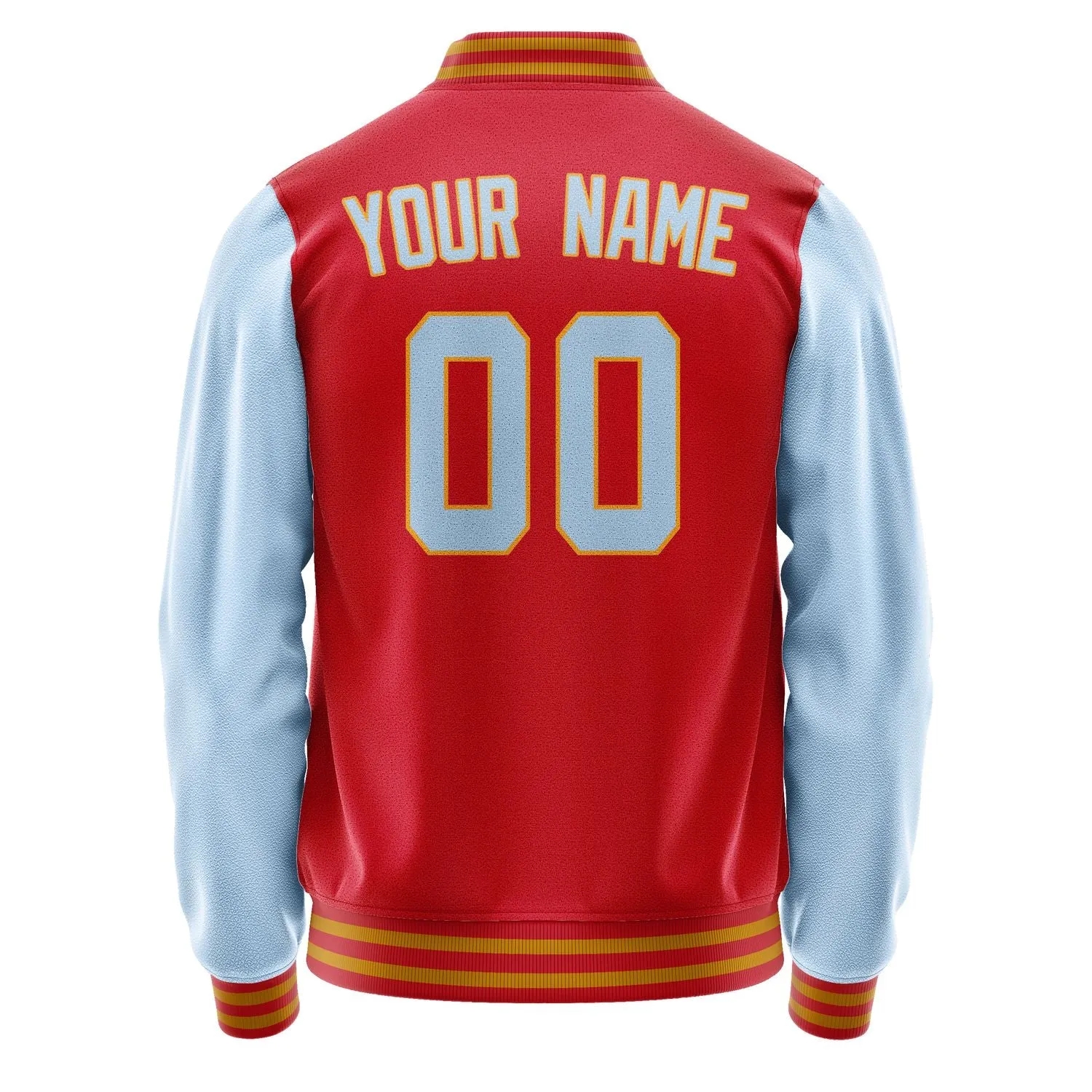 Custom Red Light Blue Jacket