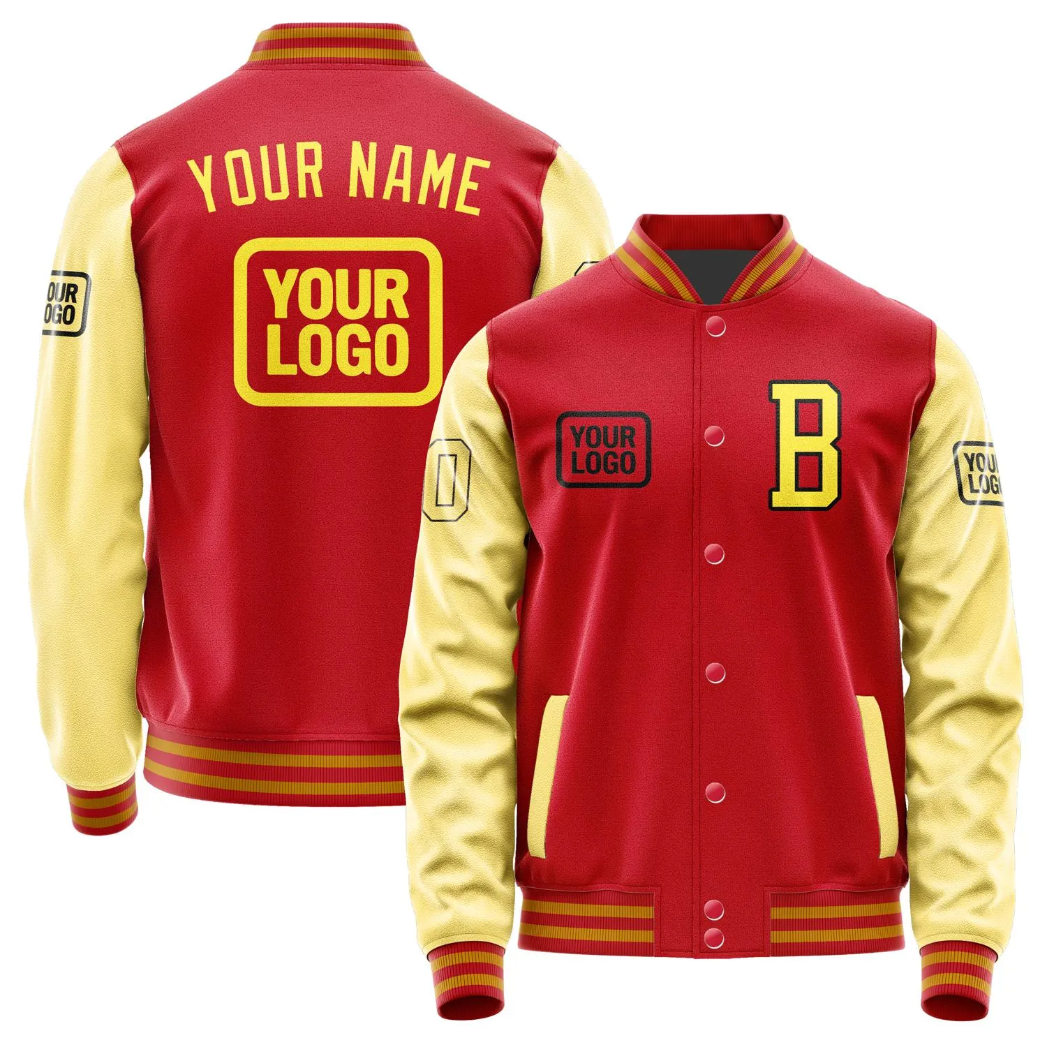 Custom Red Light Yellow Jacket