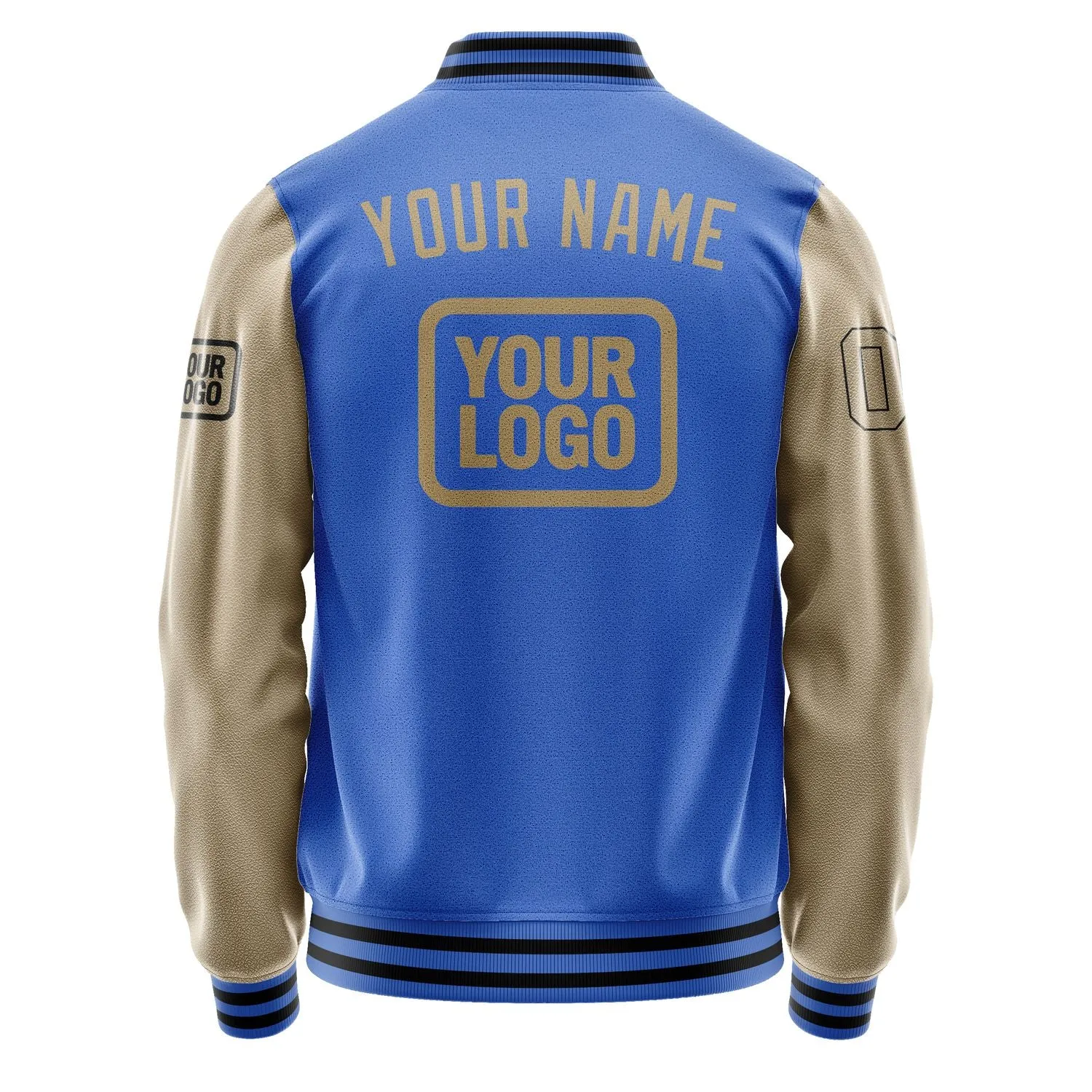 Custom Sky Blue Light Khaki Jacket