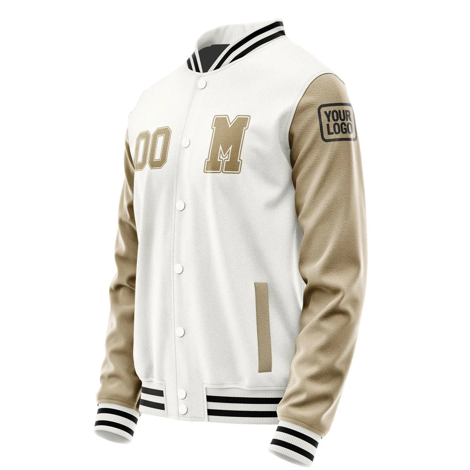 Custom White Light Khaki Jacket