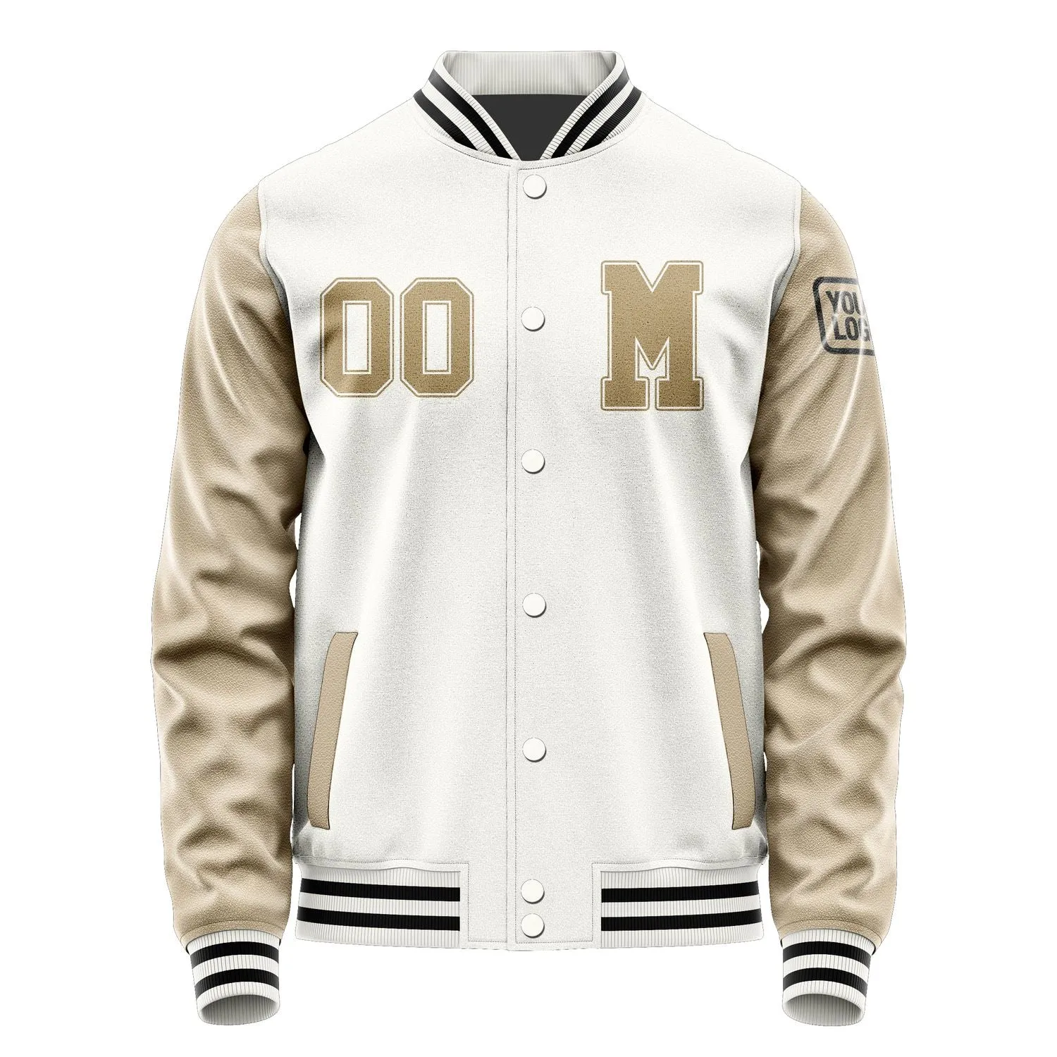 Custom White Light Khaki Jacket