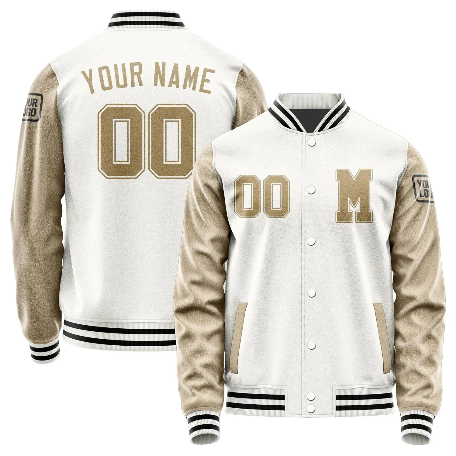 Custom White Light Khaki Jacket