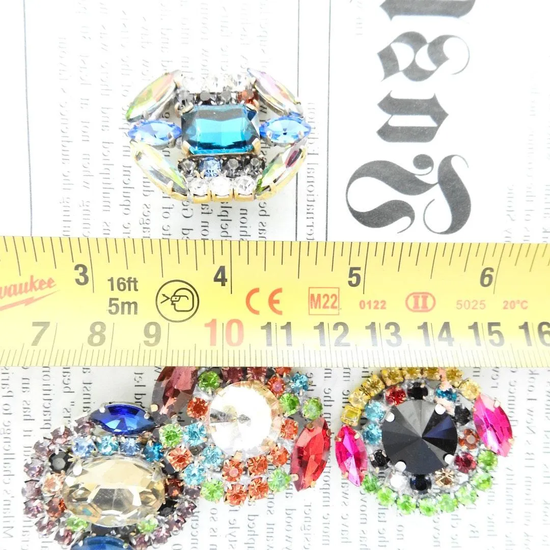 Czech Glass Crystal Rhinestone Buttons