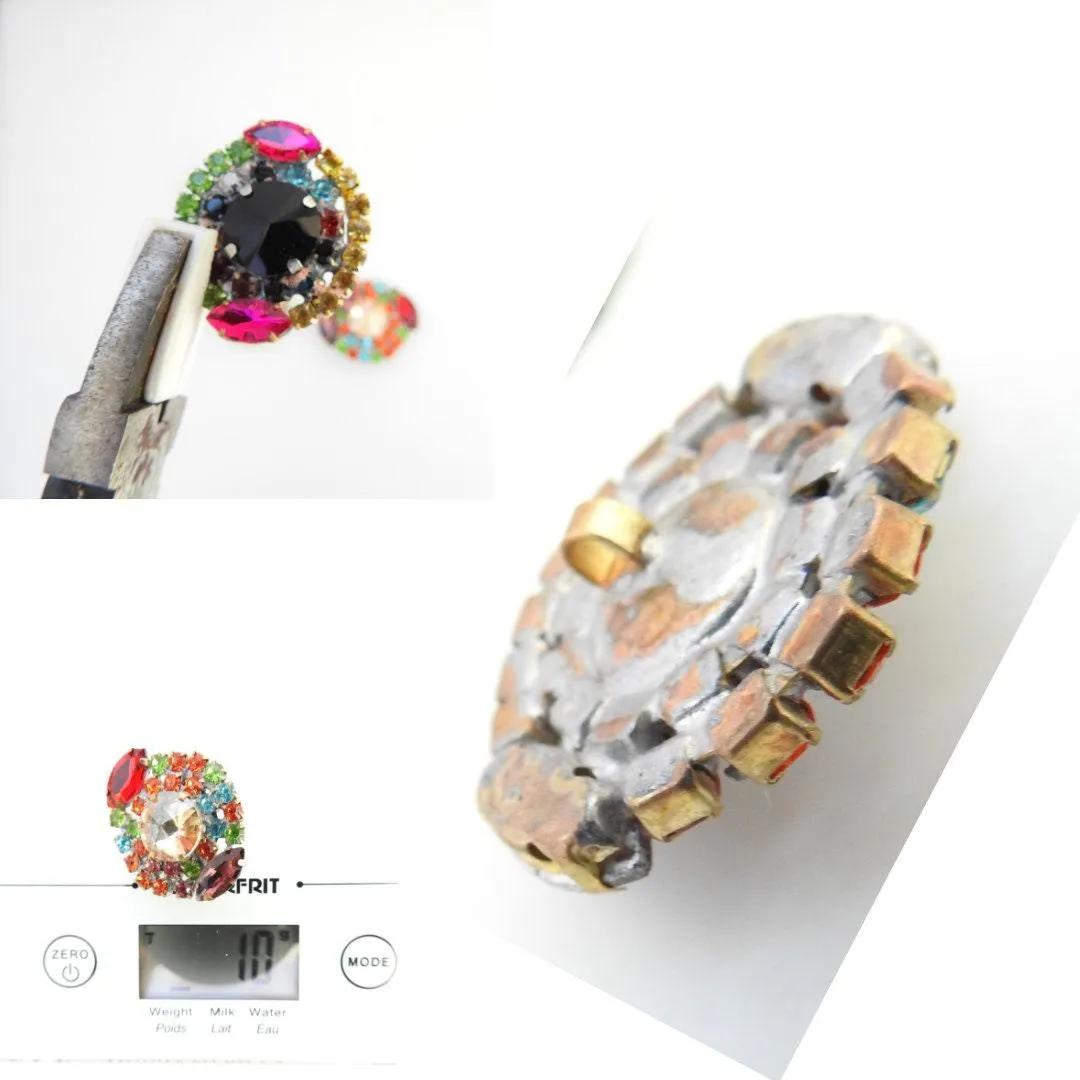 Czech Glass Crystal Rhinestone Buttons