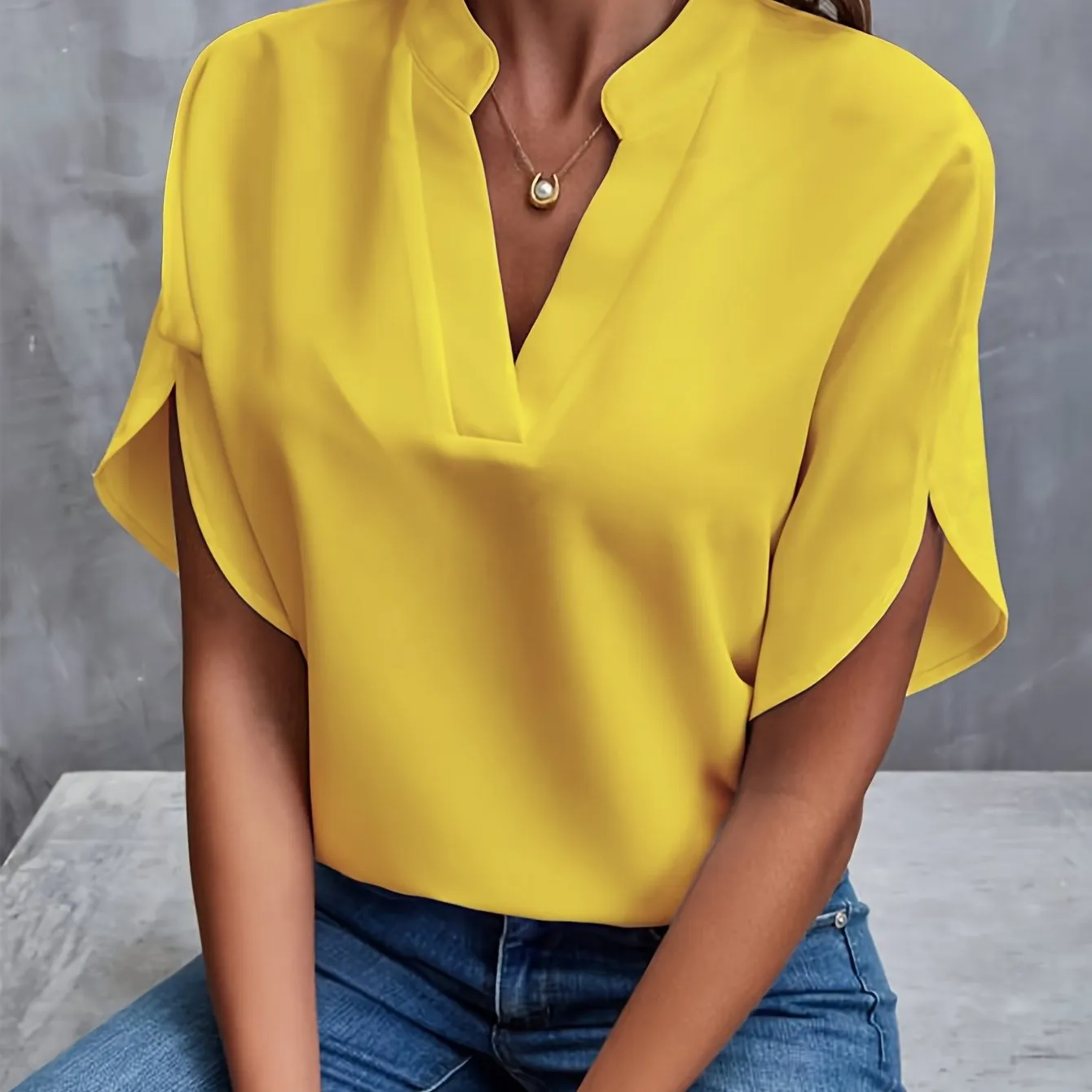 Dahlia | Relaxed V-Neck Blouse