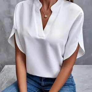 Dahlia | Relaxed V-Neck Blouse