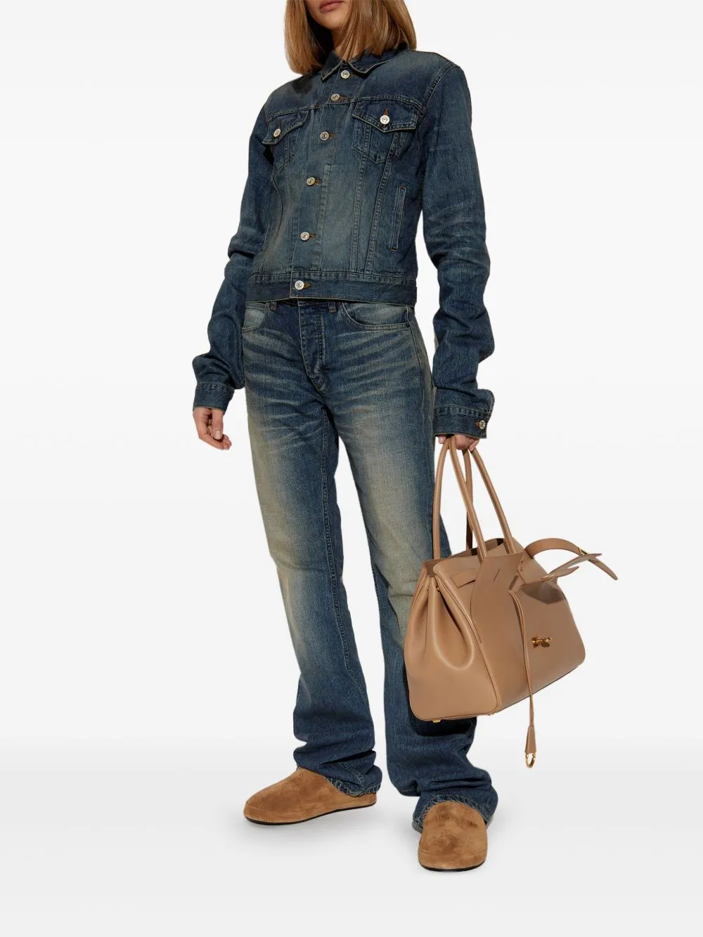 Denim fitted jacket