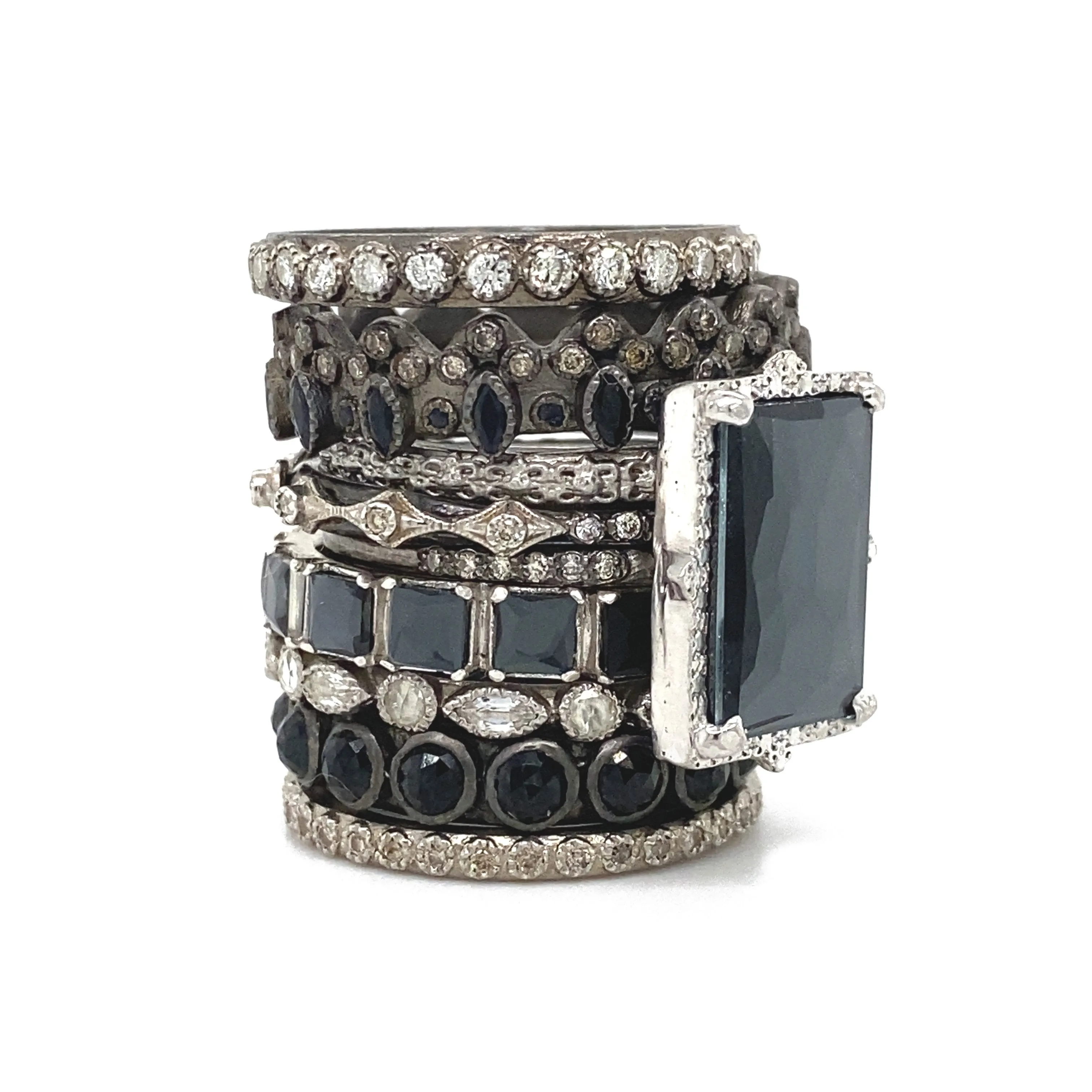 Diamond Stack Band Ring