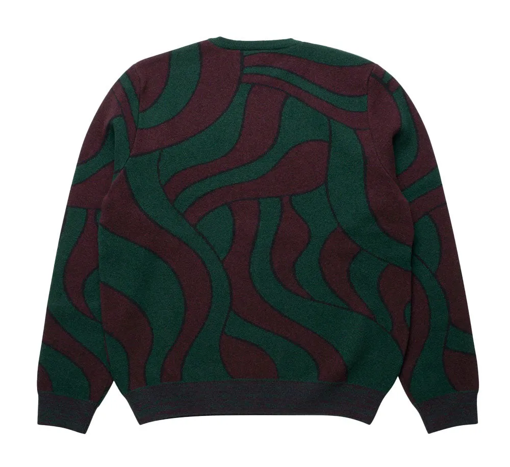 DISTORTED WAVES KNITTED PULLOVER