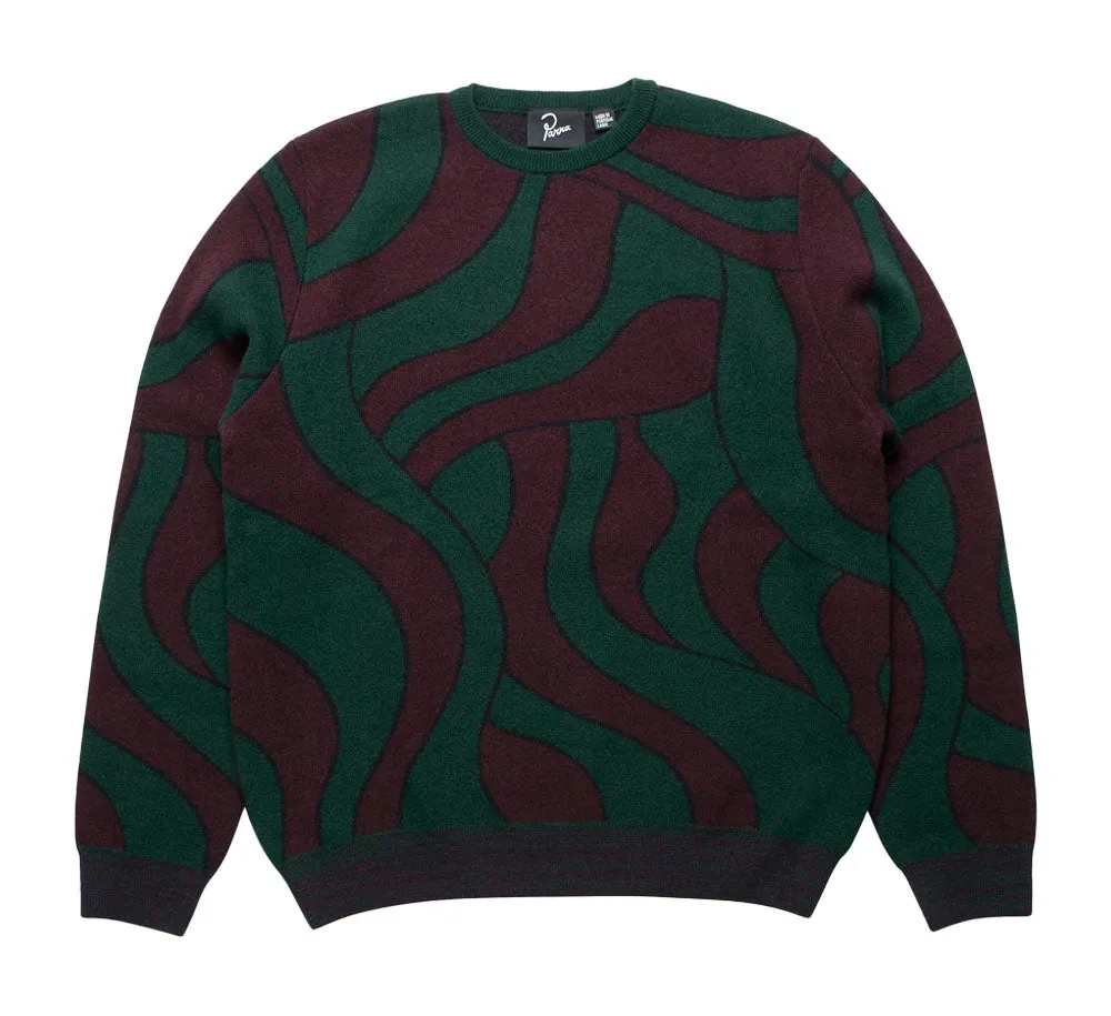 DISTORTED WAVES KNITTED PULLOVER