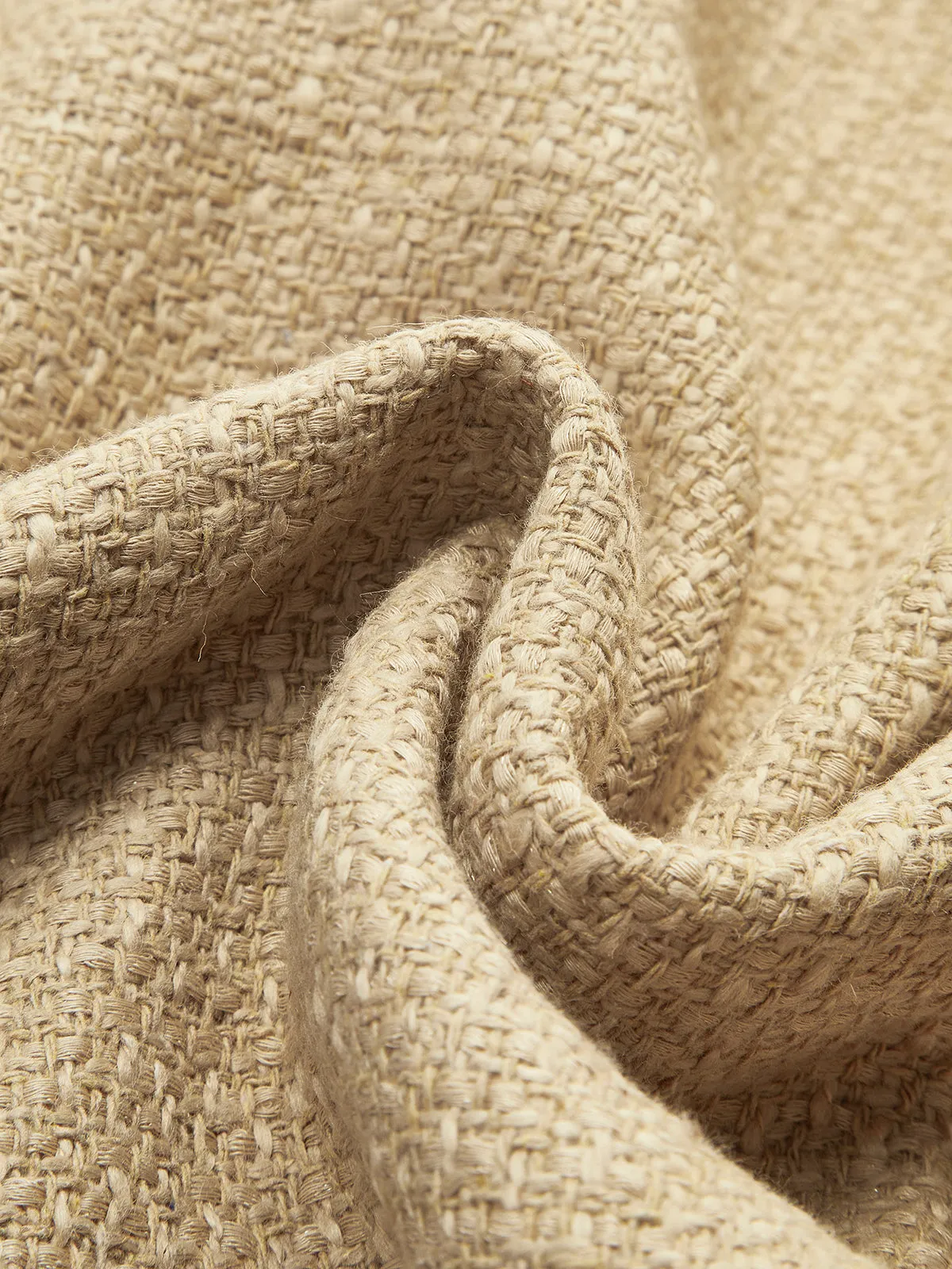 Doku Desenli Tweed Kapitone Ceket