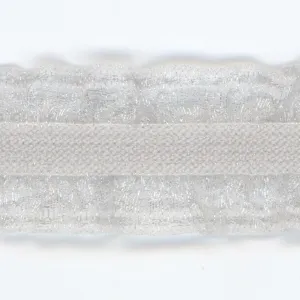 Double Frill Stretch #100 Pale Silver