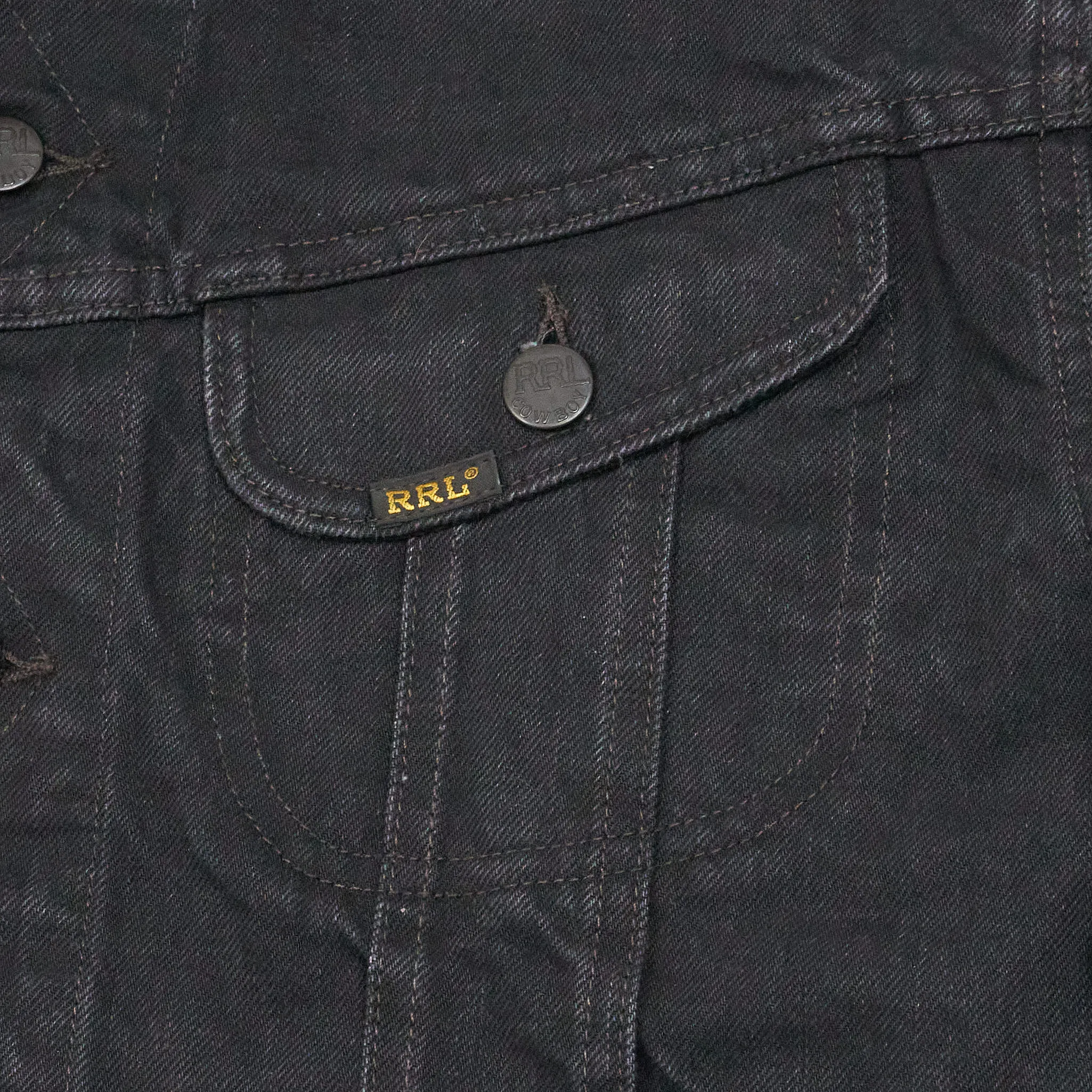 Double RL 50's Style Stone Washed Cowboy Denim Jacket