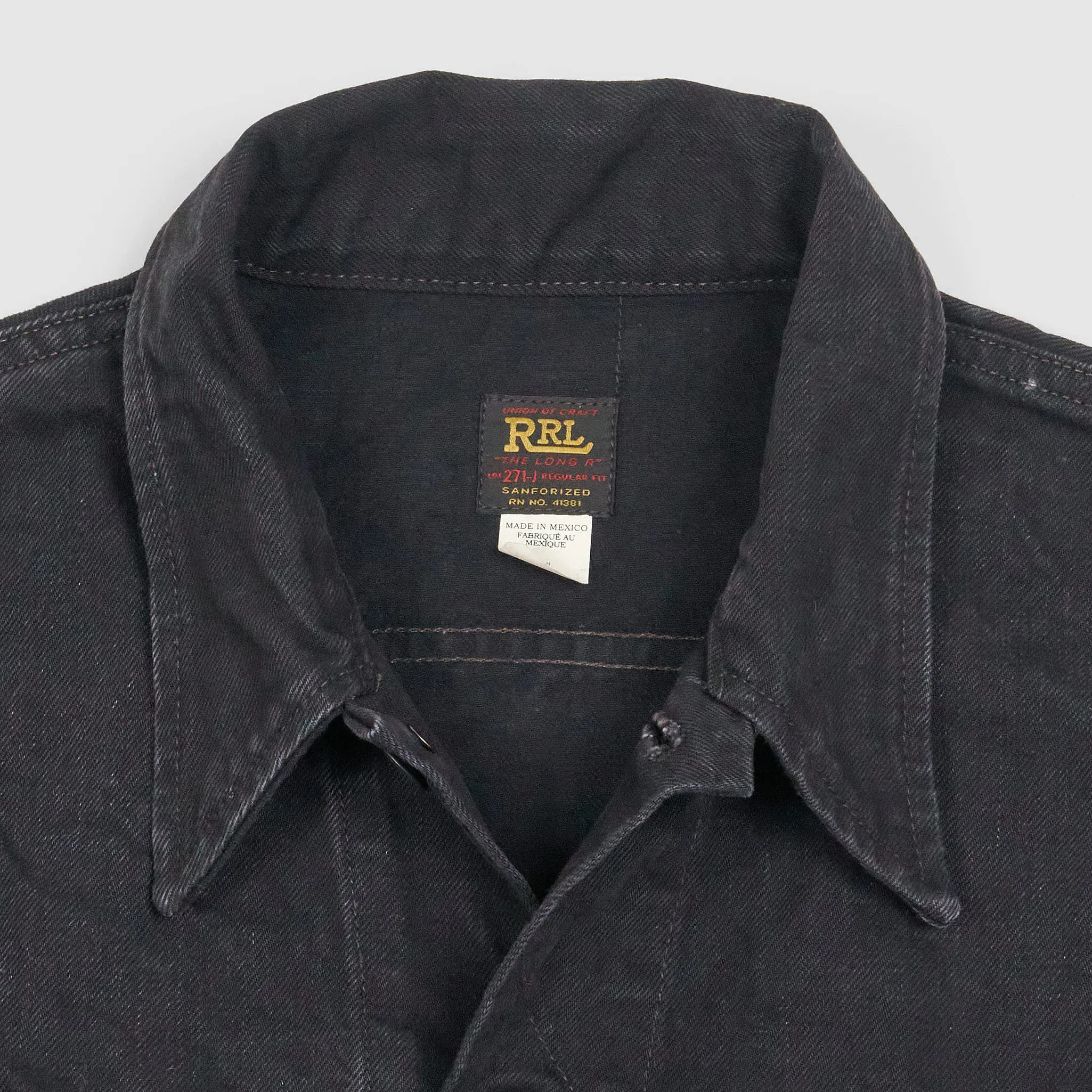 Double RL 50's Style Stone Washed Cowboy Denim Jacket