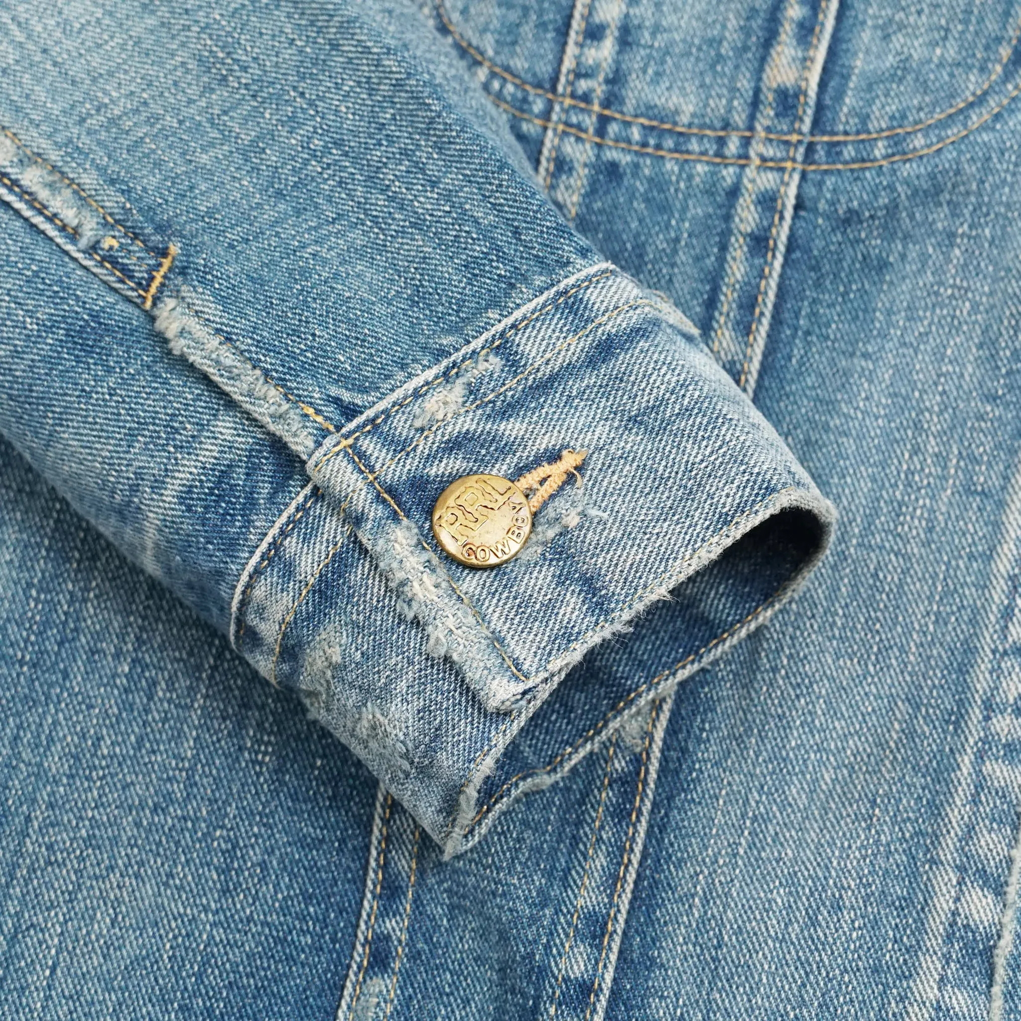 Double RL 50's Style Stone Washed Cowboy Denim Jacket
