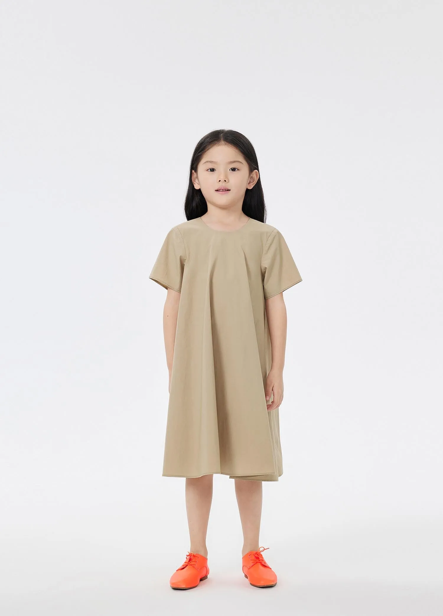Dress / jnby by JNBY Solid Loose Fit Short Sleeve Dress