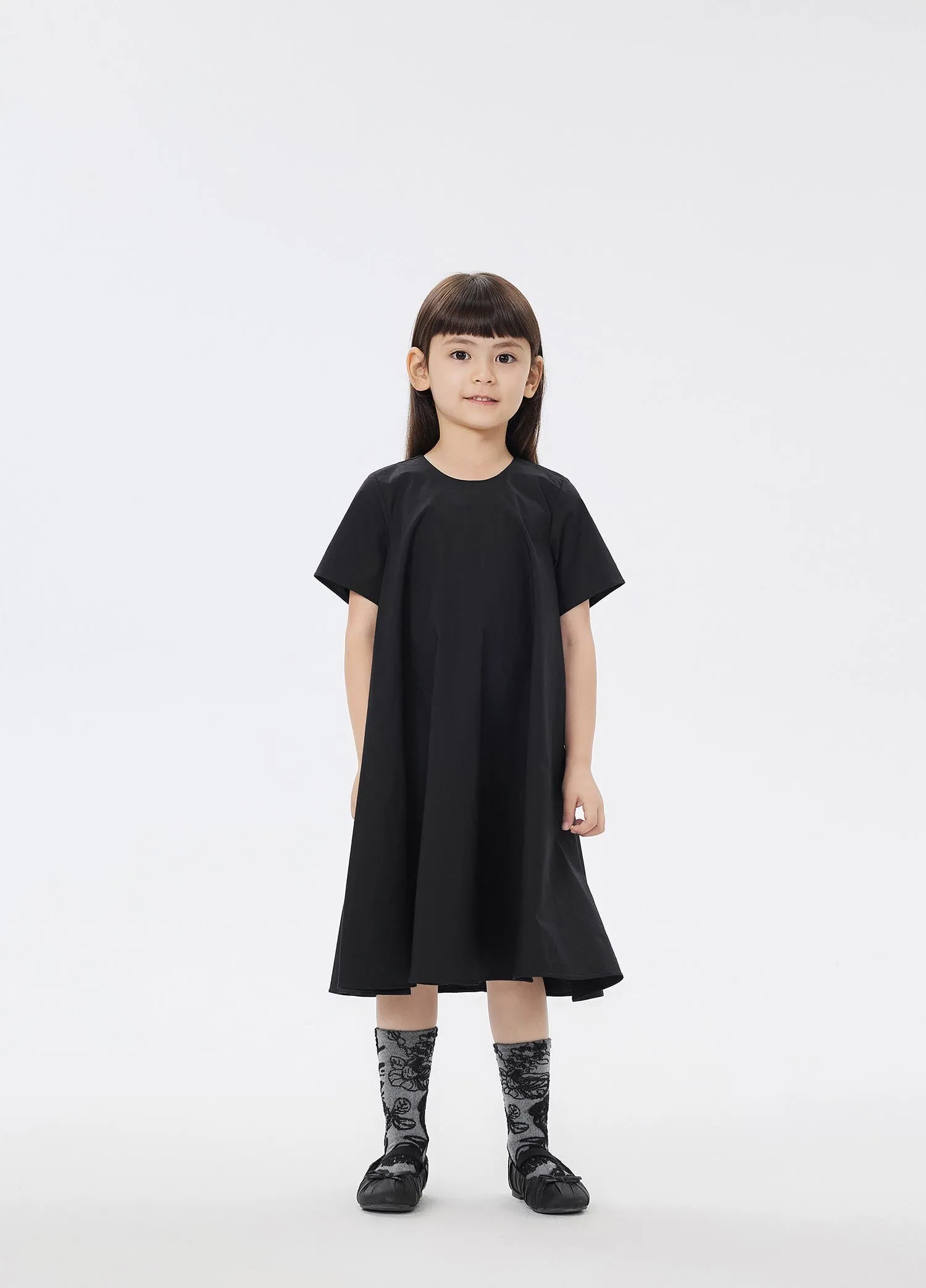 Dress / jnby by JNBY Solid Loose Fit Short Sleeve Dress
