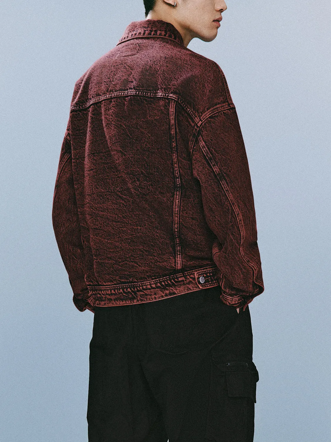 Drop Shoulder Sleeve Denim Jackets