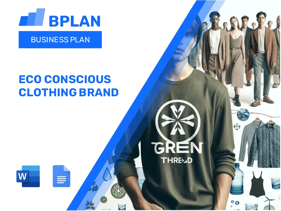 Eco Conscious Clothing Brand Business Plan
