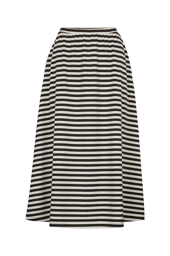 Elba Skirt GOTS - Black/Off White