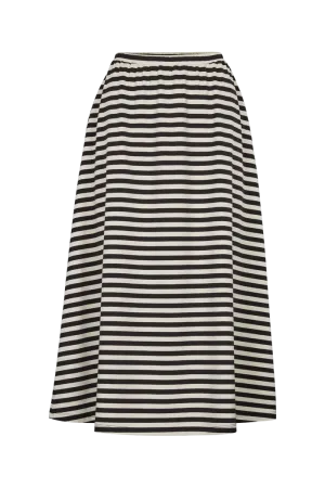 Elba Skirt GOTS - Black/Off White