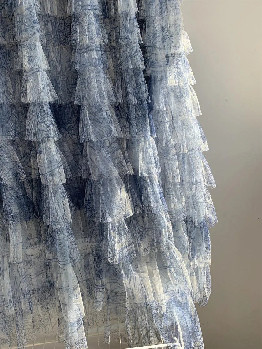 Elegant A-Line Skirt for Women with a Flowing Tiered Design