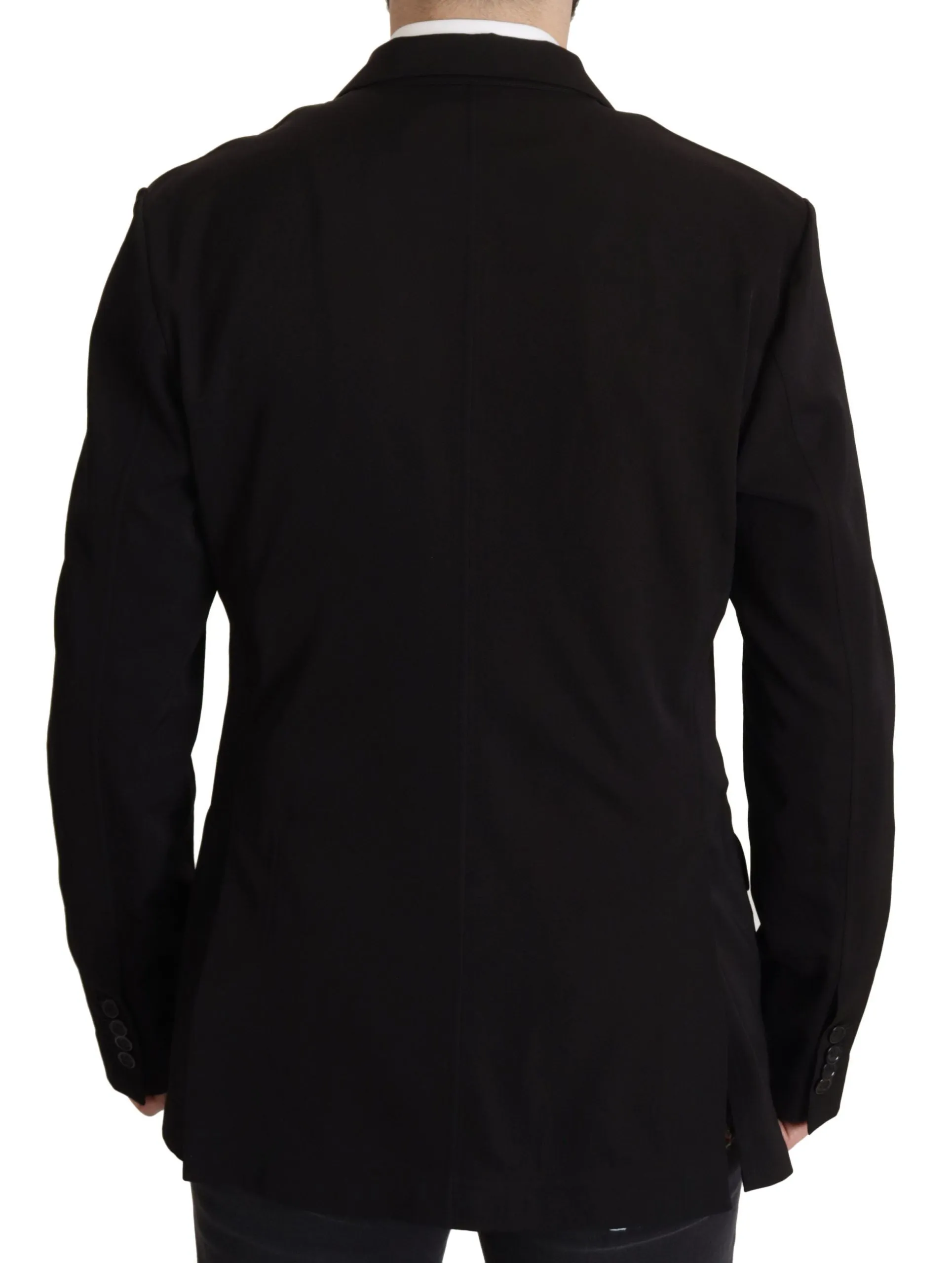 Elegant Virgin Wool Single Breasted Jacket