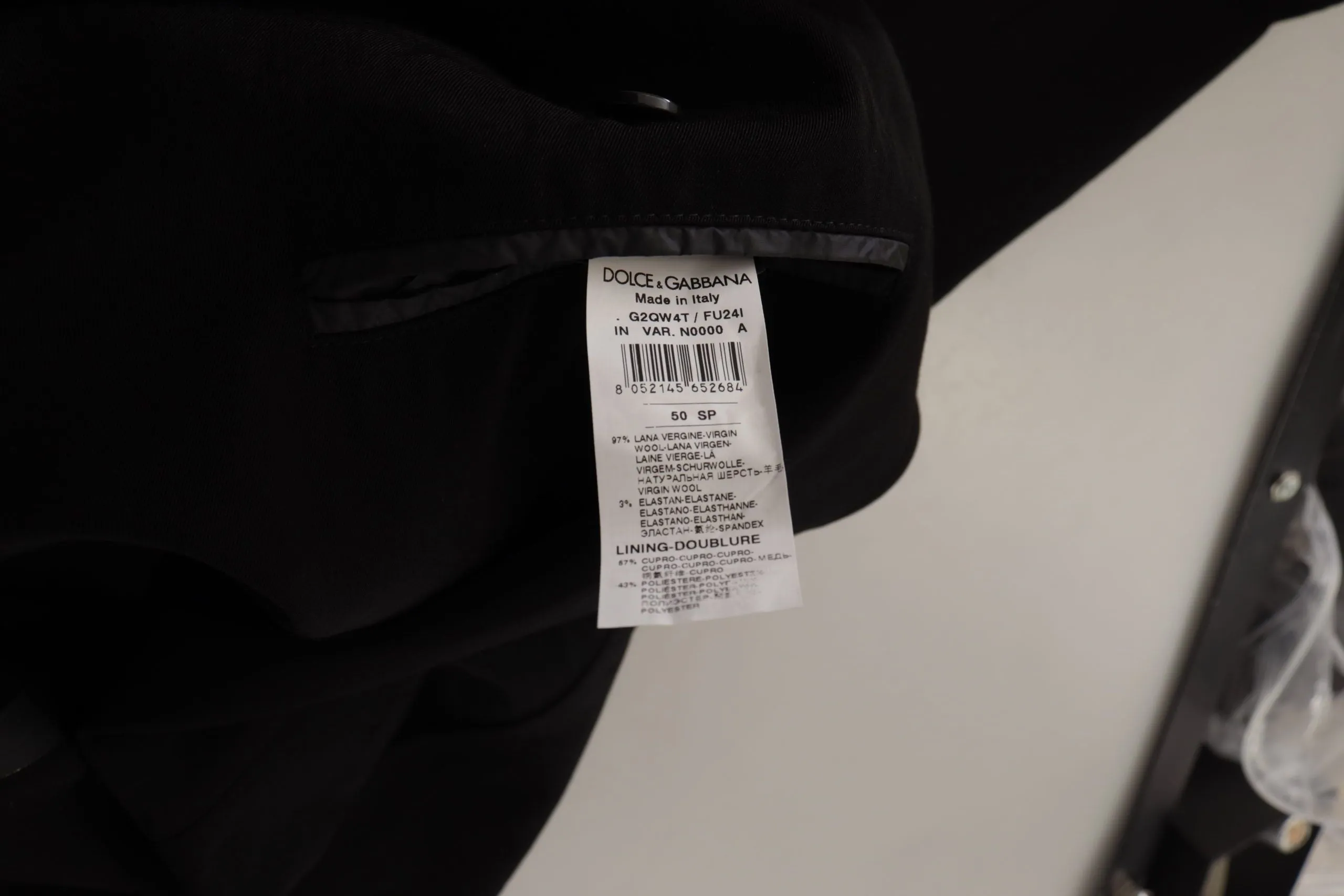 Elegant Virgin Wool Single Breasted Jacket