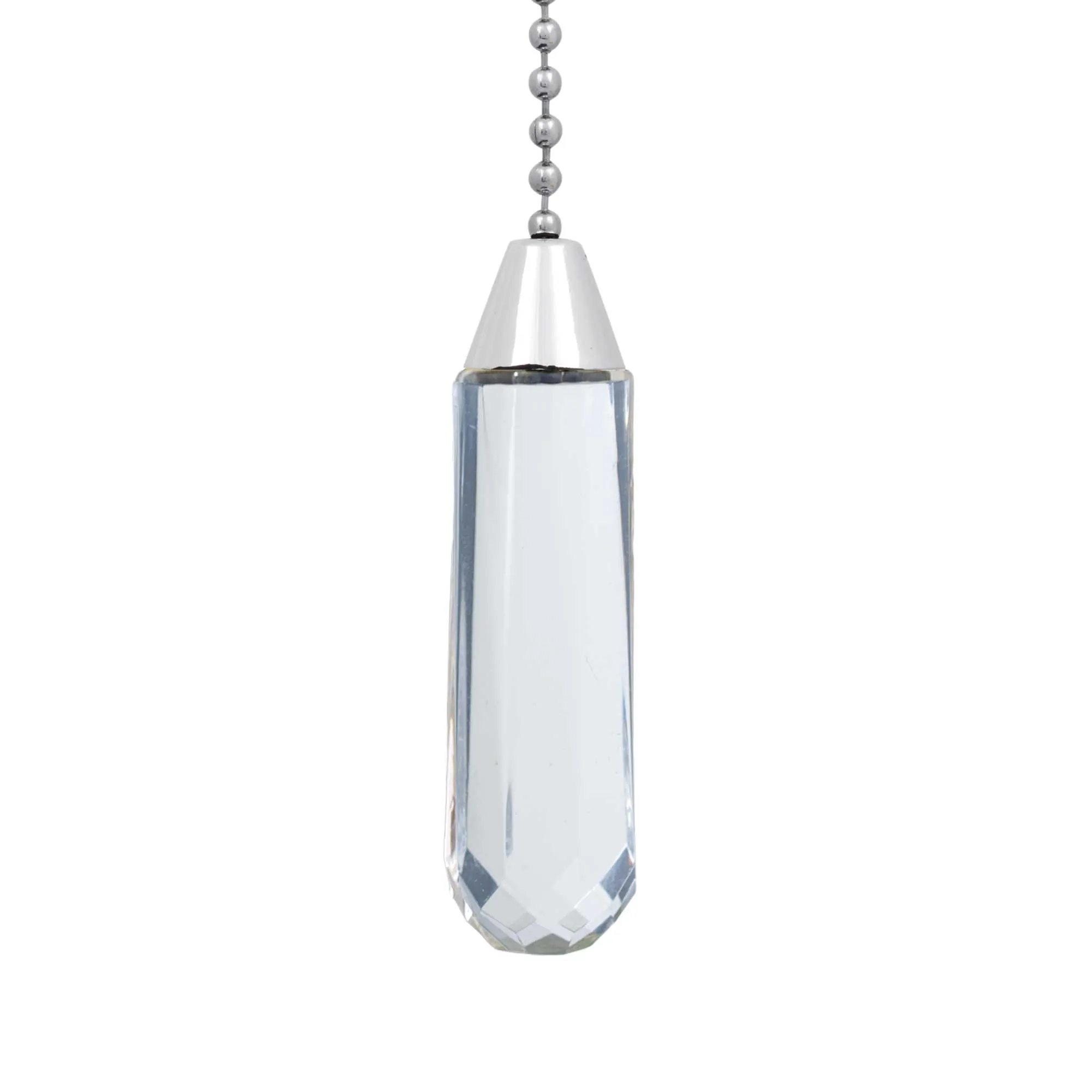 ElekTek Light Pull Chain Acrylic Crystal Facets With 80cm Matching Chain