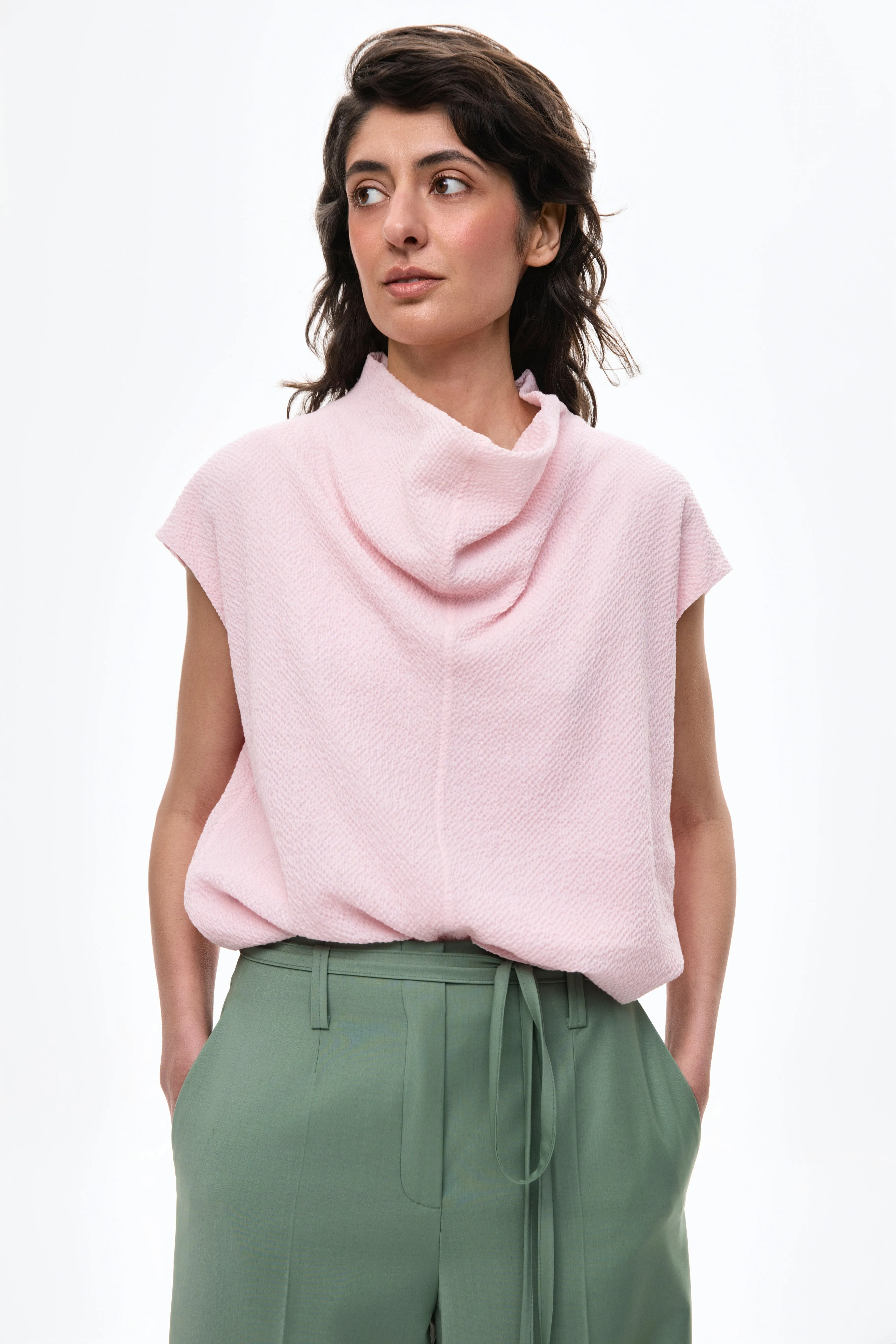 Elise Top in Blush Pink