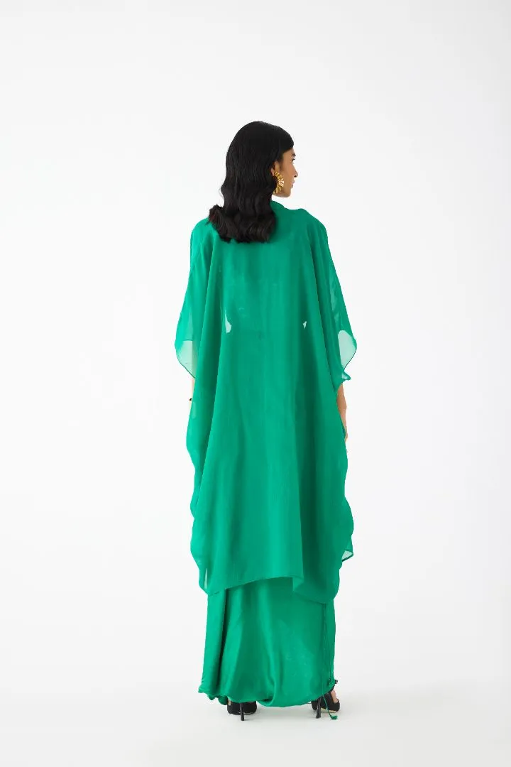 Emerald Organza Cape
