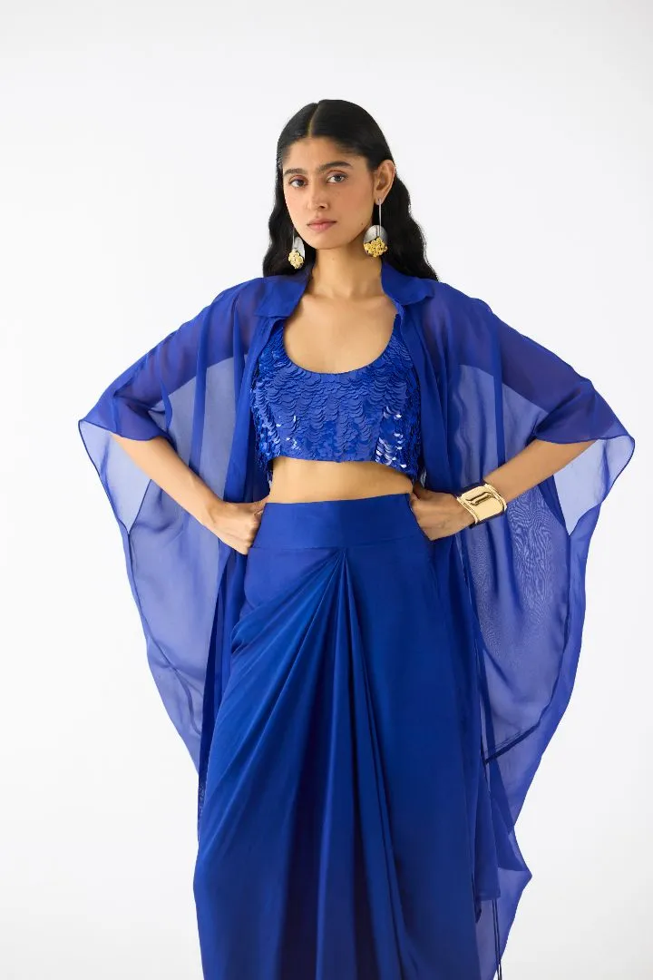 Emerald Organza Cape