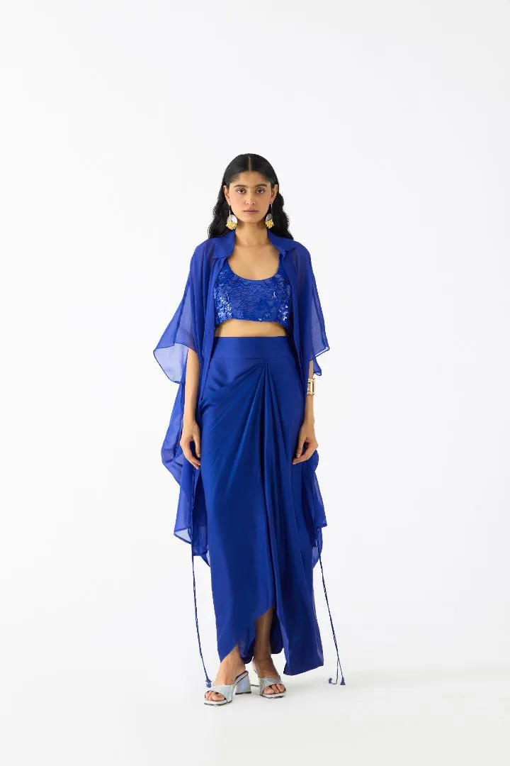 Emerald Organza Cape