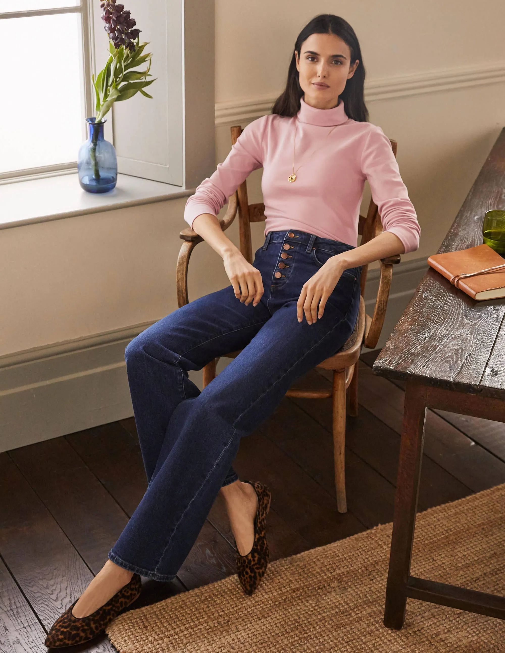 Essential Roll-neck Top-Milkshake