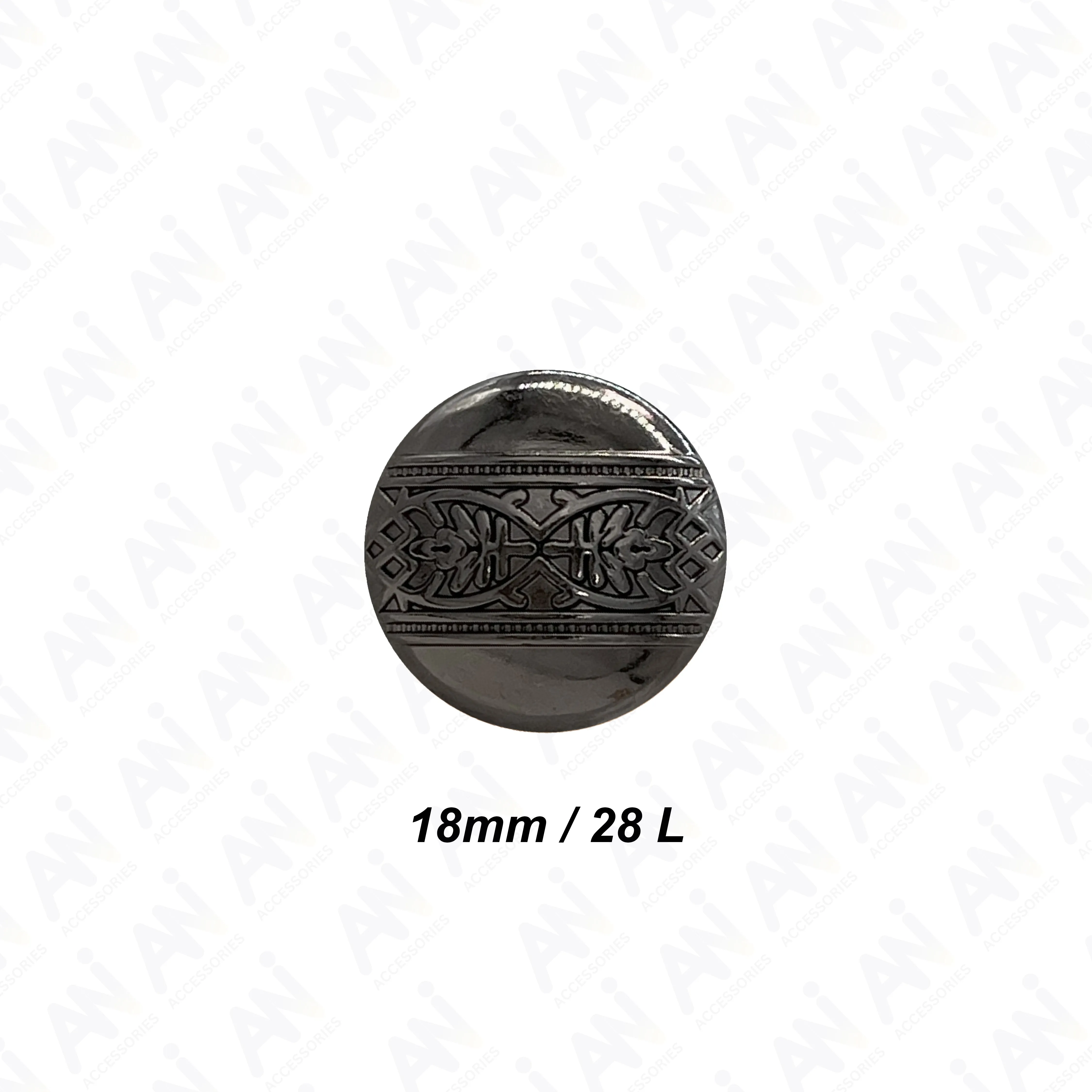 Etched Design Metal Buttons