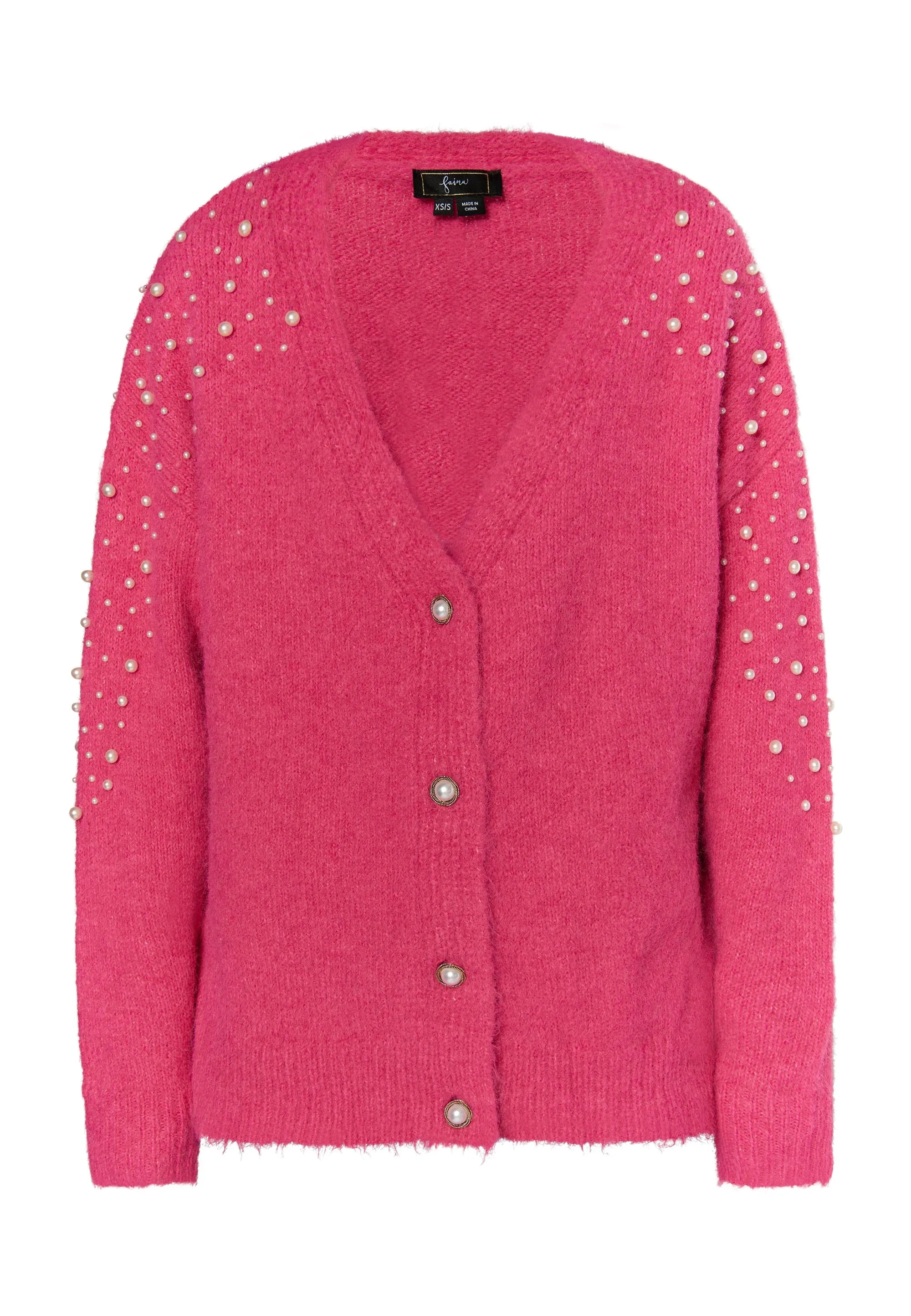 faina Women's Cardigan With Pearl