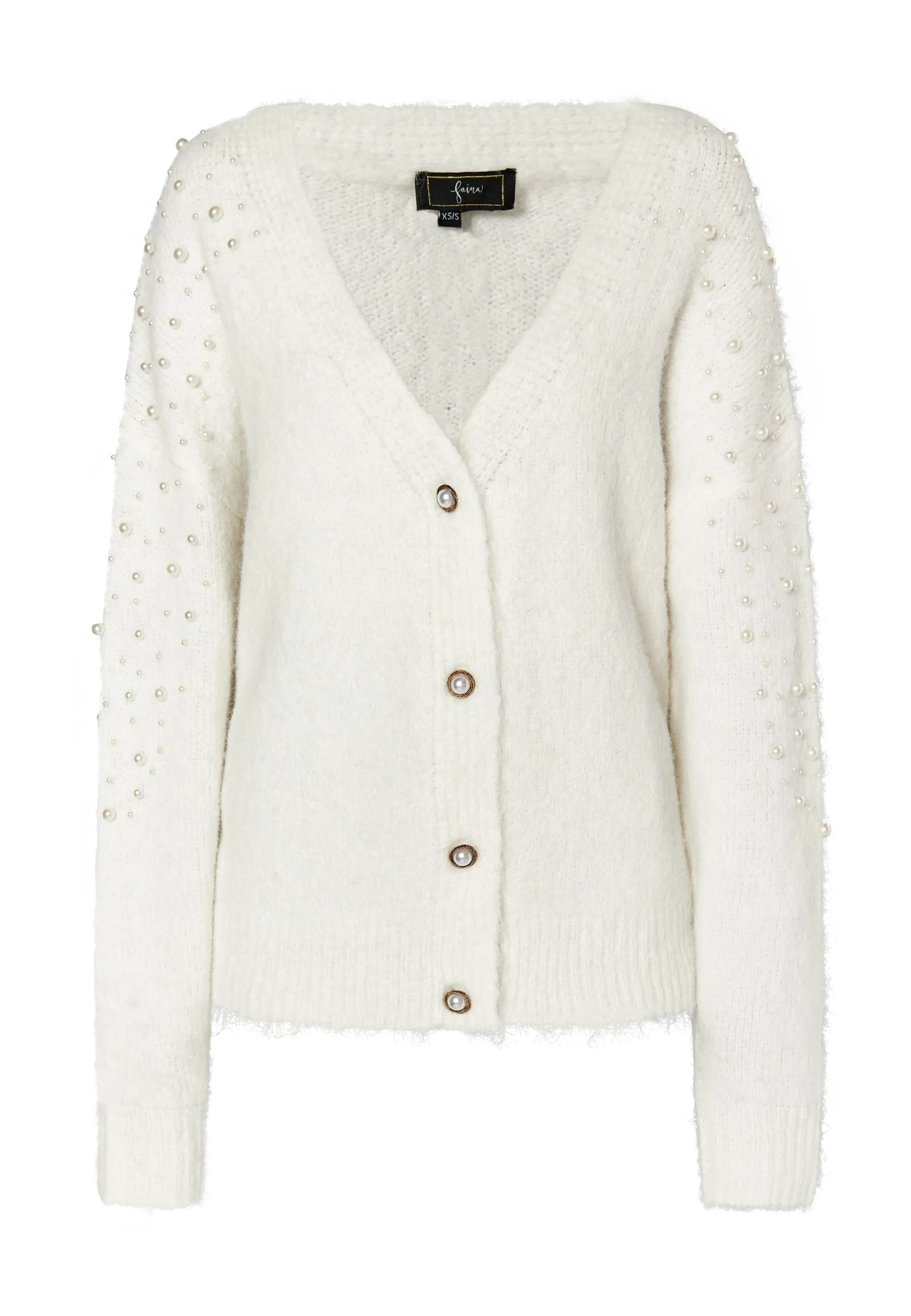 faina Women's Cardigan With Pearl