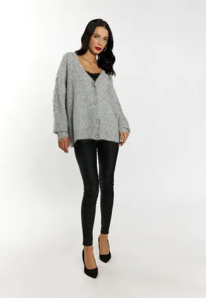faina Women's Cardigan With Pearl